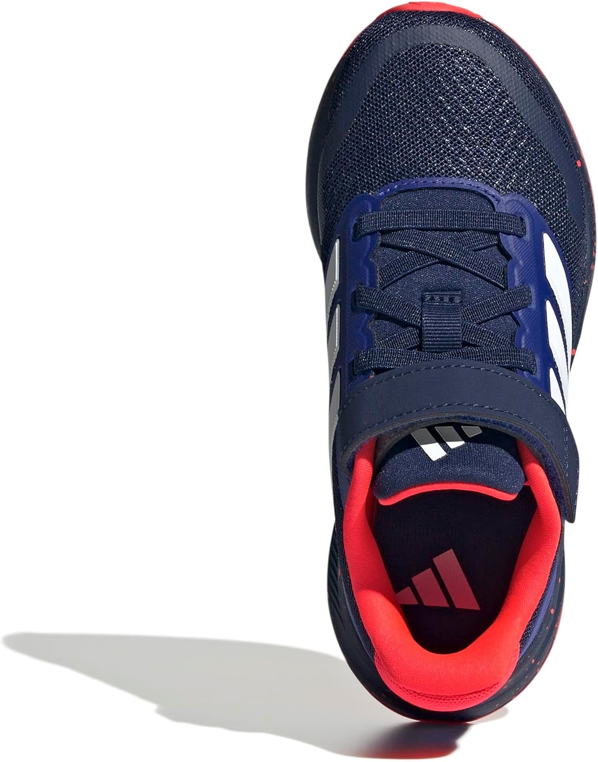 image:imageadidas Kids Marvel Run Falcon 5 Elastic Lace amp StrapDark BlueWhiteSolar Red