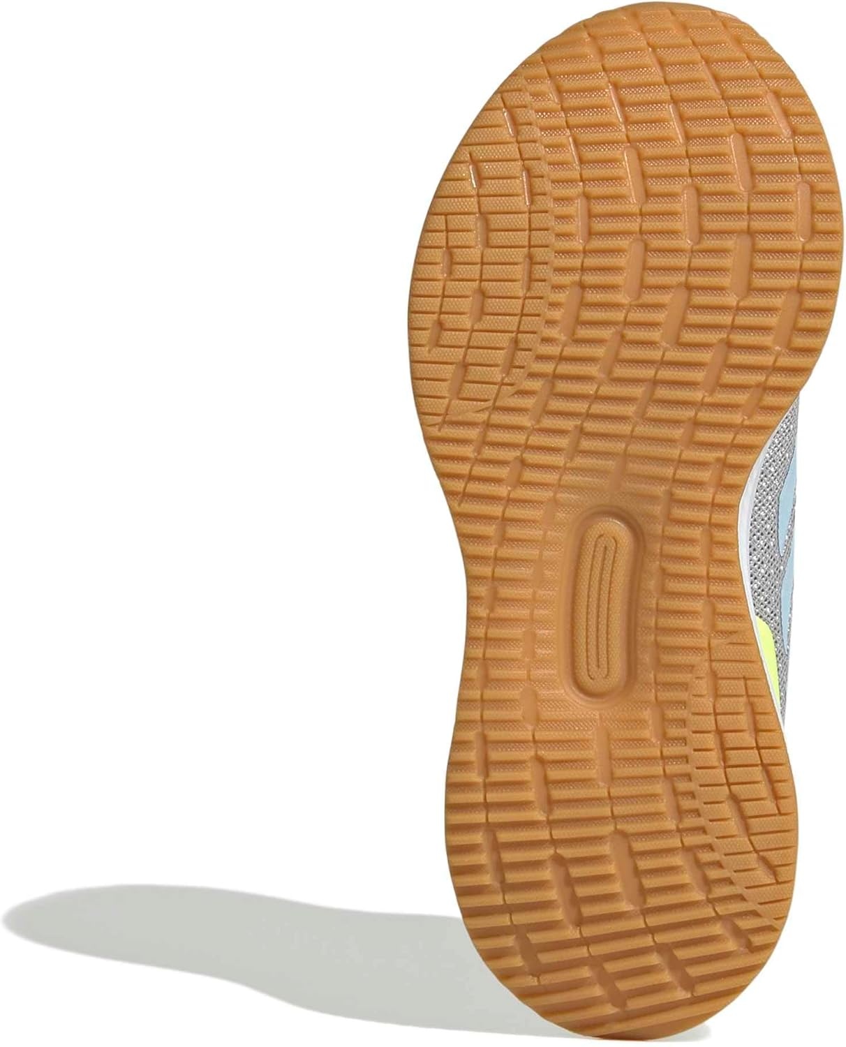 image:imageadidas Kids Marvel Run Falcon 5 Elastic Lace amp StrapGreyCrystal SkyYellow
