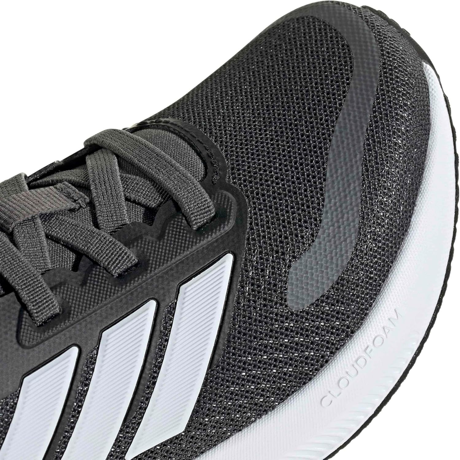 image:imageadidas Kids Marvel Run Falcon 5 Elastic Lace amp StrapGreyCrystal WhiteBliss Pink