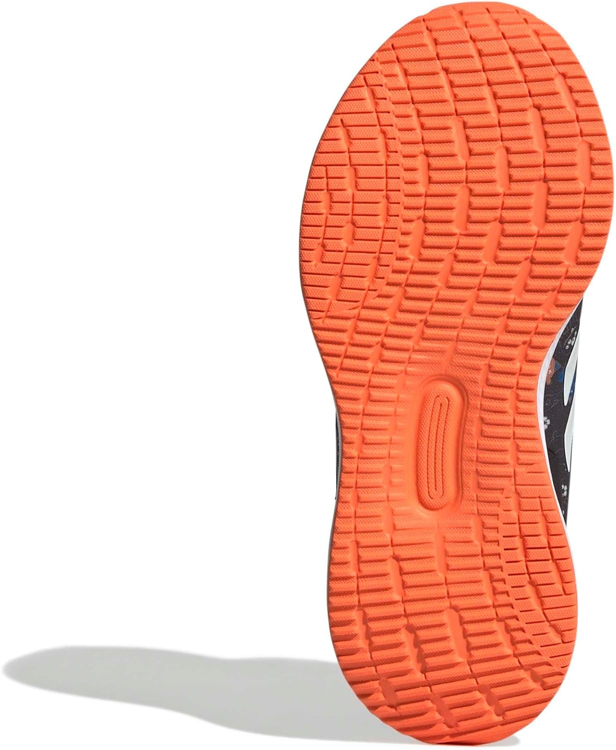 image:imageadidas Kids Marvel Run Falcon 5 Elastic Lace amp StrapGreyOff WhiteRay Blue