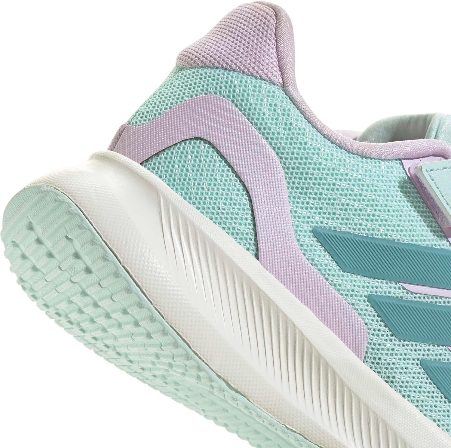 image:imageadidas Kids Marvel Run Falcon 5 Elastic Lace amp StrapHalo MintMint TonIce Lavender