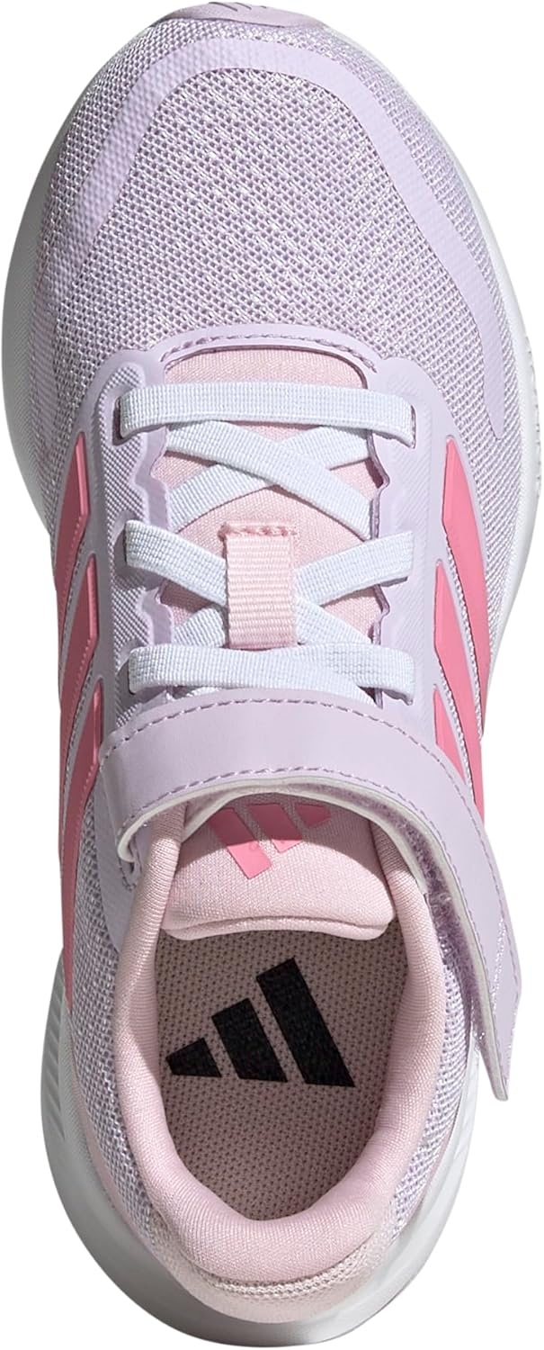 image:imageadidas Kids Marvel Run Falcon 5 Elastic Lace amp StrapIce LavenderWhiteClear Pink