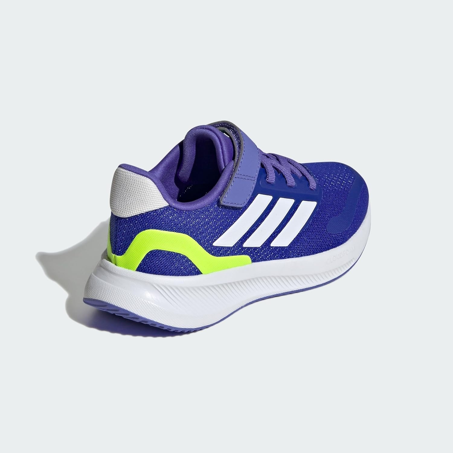image:imageadidas Kids Marvel Run Falcon 5 Elastic Lace amp StrapLucid BlueWhiteCobalt Blue