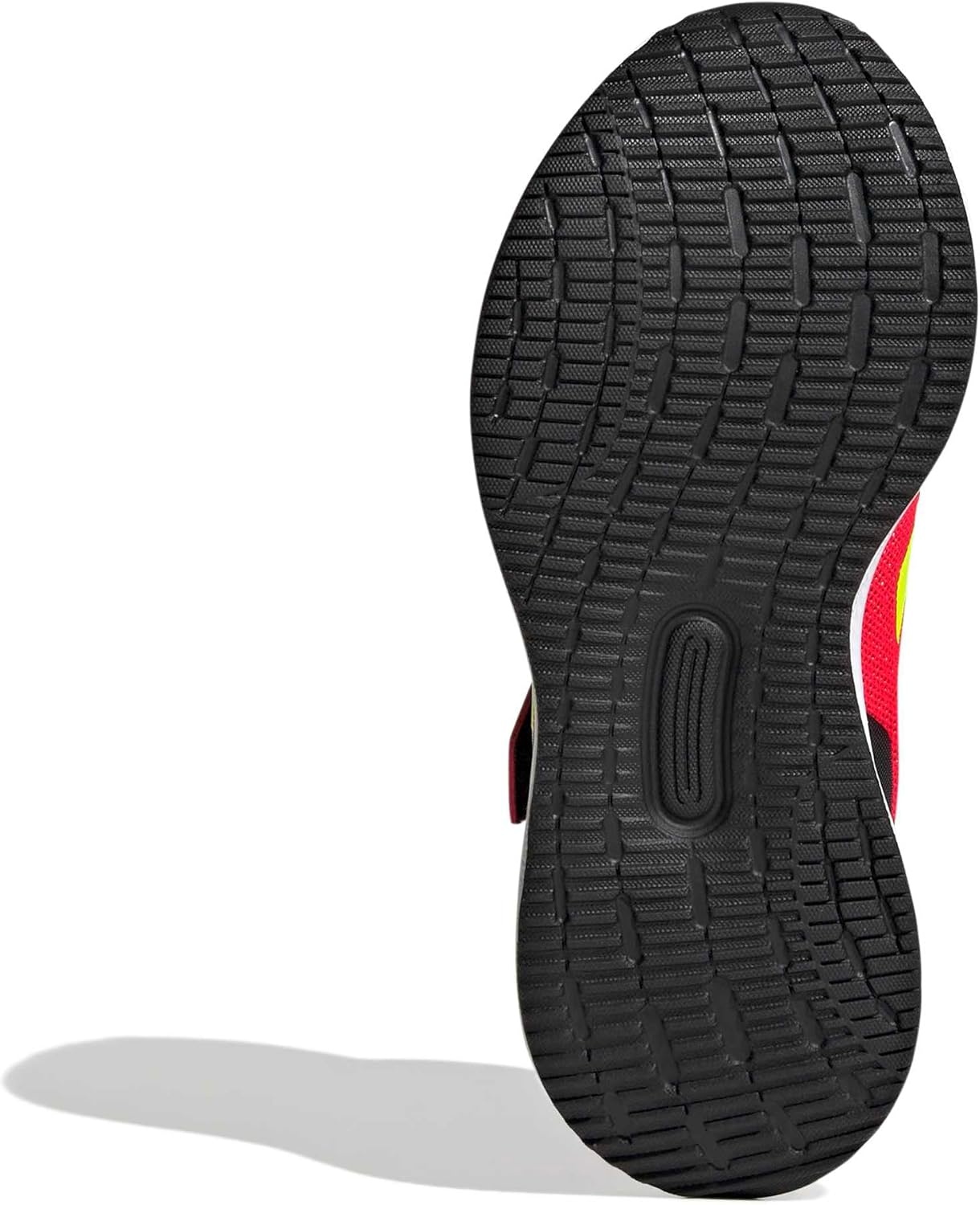 image:imageadidas Kids Marvel Run Falcon 5 Elastic Lace amp StrapLucid RedLucid LemonBlack