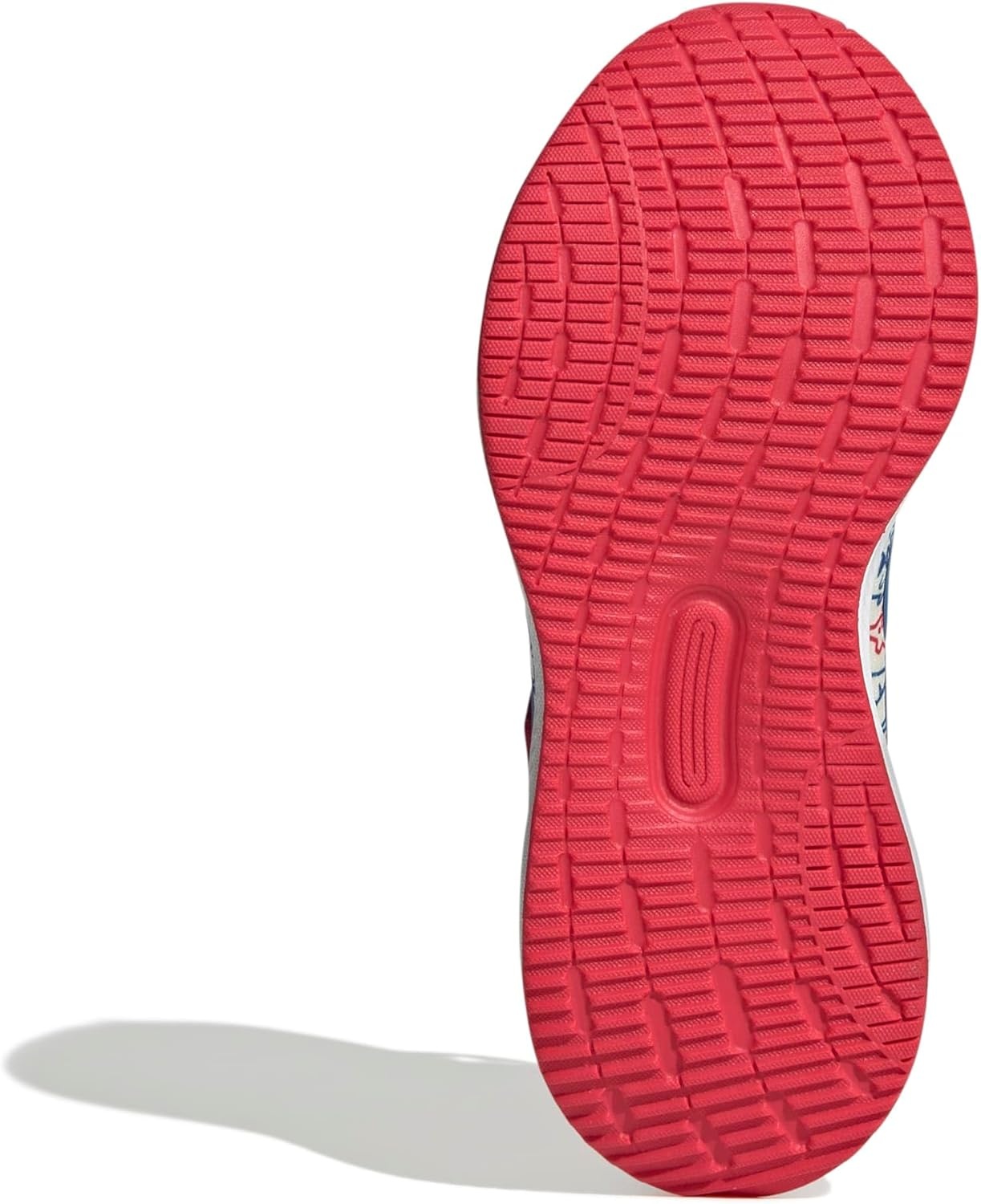 image:imageadidas Kids Marvel Run Falcon 5 Elastic Lace amp StrapOff WhiteBright RoyalSemi Lucid Red