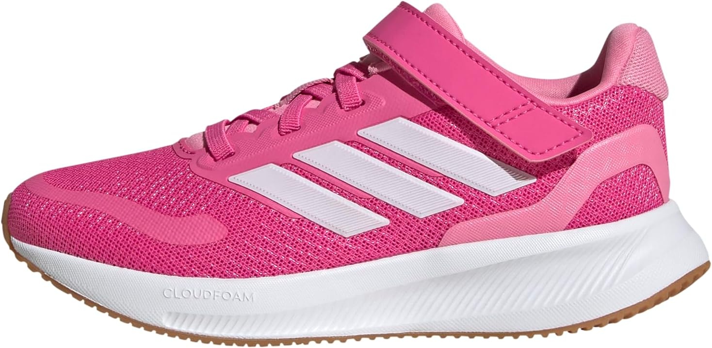 image:imageadidas Kids Marvel Run Falcon 5 Elastic Lace amp StrapPulse MagentaWhiteBliss Pink