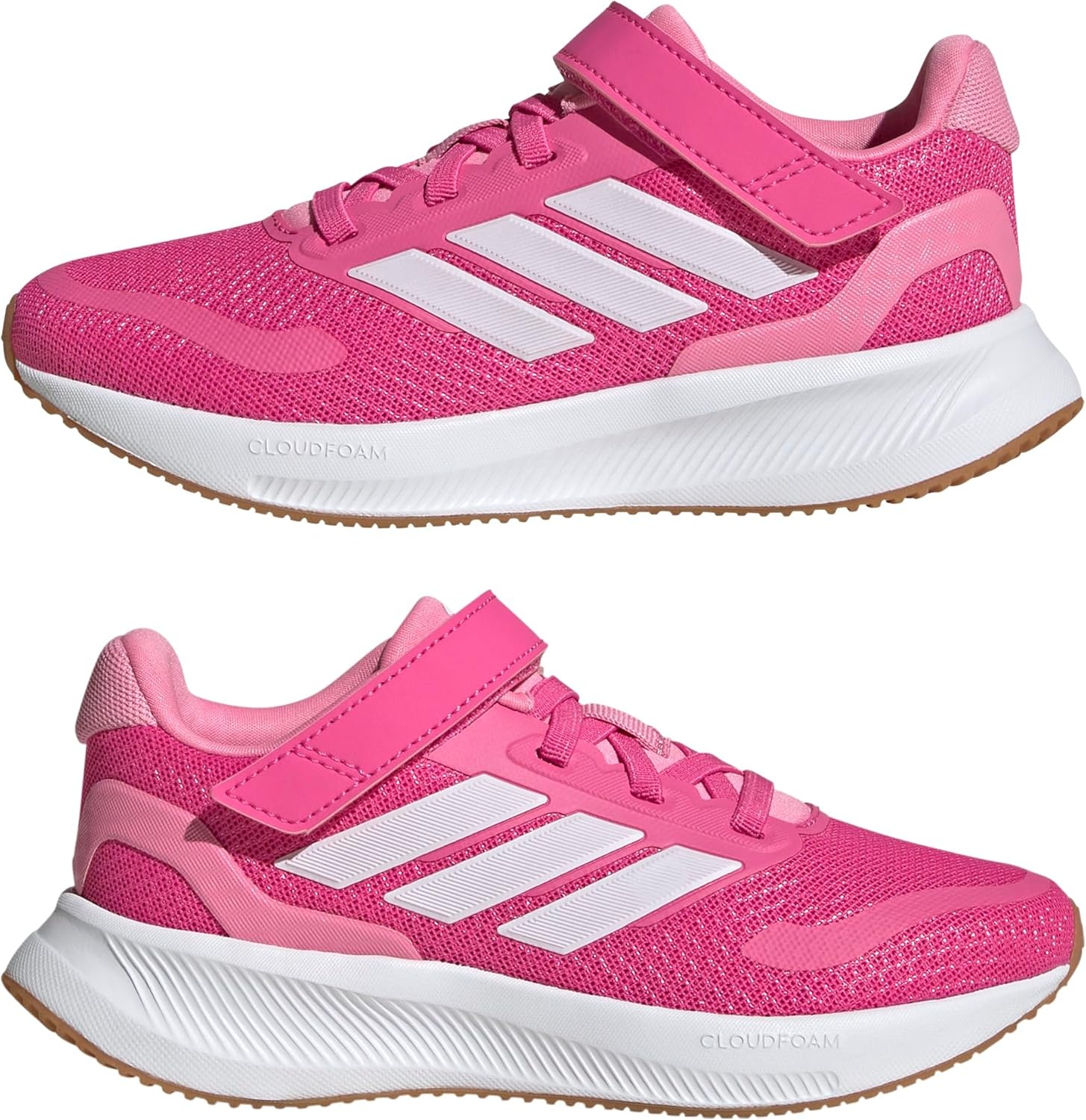 image:imageadidas Kids Marvel Run Falcon 5 Elastic Lace amp StrapPulse MagentaWhiteBliss Pink