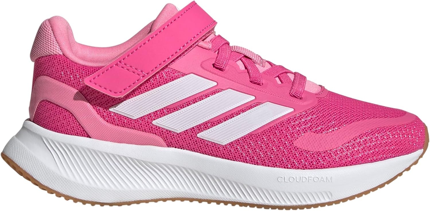 image:imageadidas Kids Marvel Run Falcon 5 Elastic Lace amp StrapPulse MagentaWhiteBliss Pink