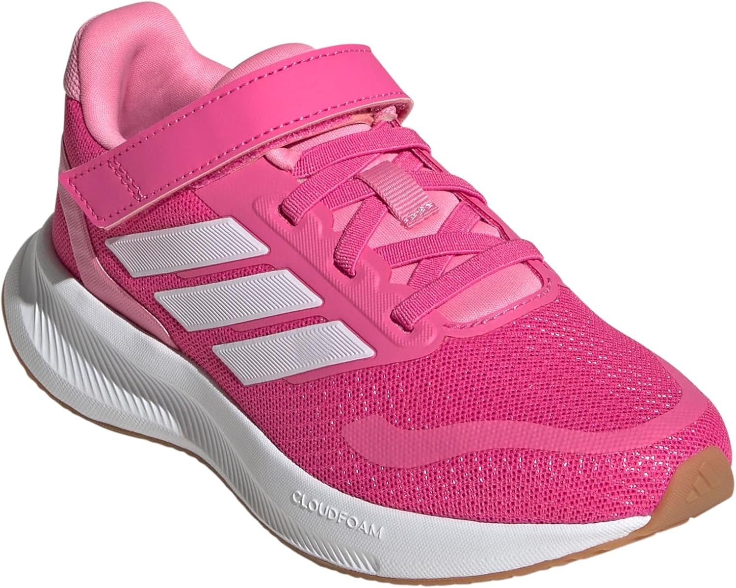 image:imageadidas Kids Marvel Run Falcon 5 Elastic Lace amp StrapPulse MagentaWhiteBliss Pink