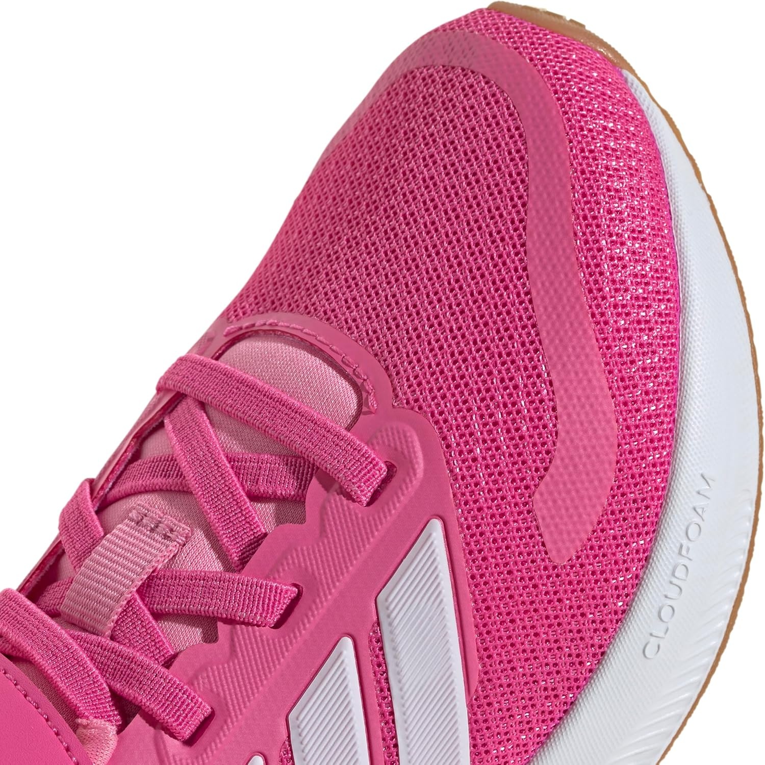 image:imageadidas Kids Marvel Run Falcon 5 Elastic Lace amp StrapPulse MagentaWhiteBliss Pink