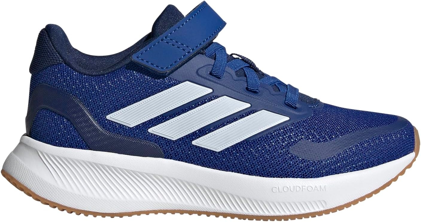 image:imageadidas Kids Marvel Run Falcon 5 Elastic Lace amp StrapTeam Royal BlueWhiteDark Blue