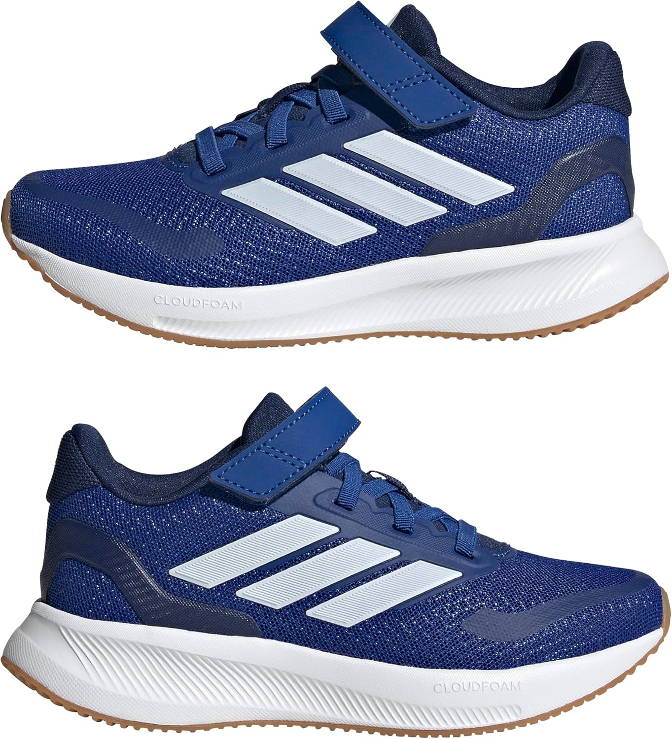 image:imageadidas Kids Marvel Run Falcon 5 Elastic Lace amp StrapTeam Royal BlueWhiteDark Blue