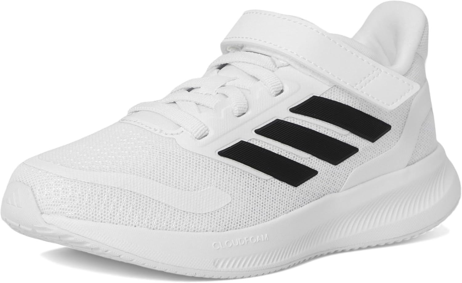 image:imageadidas Kids Marvel Run Falcon 5 Elastic Lace amp StrapWhiteBlackBlack