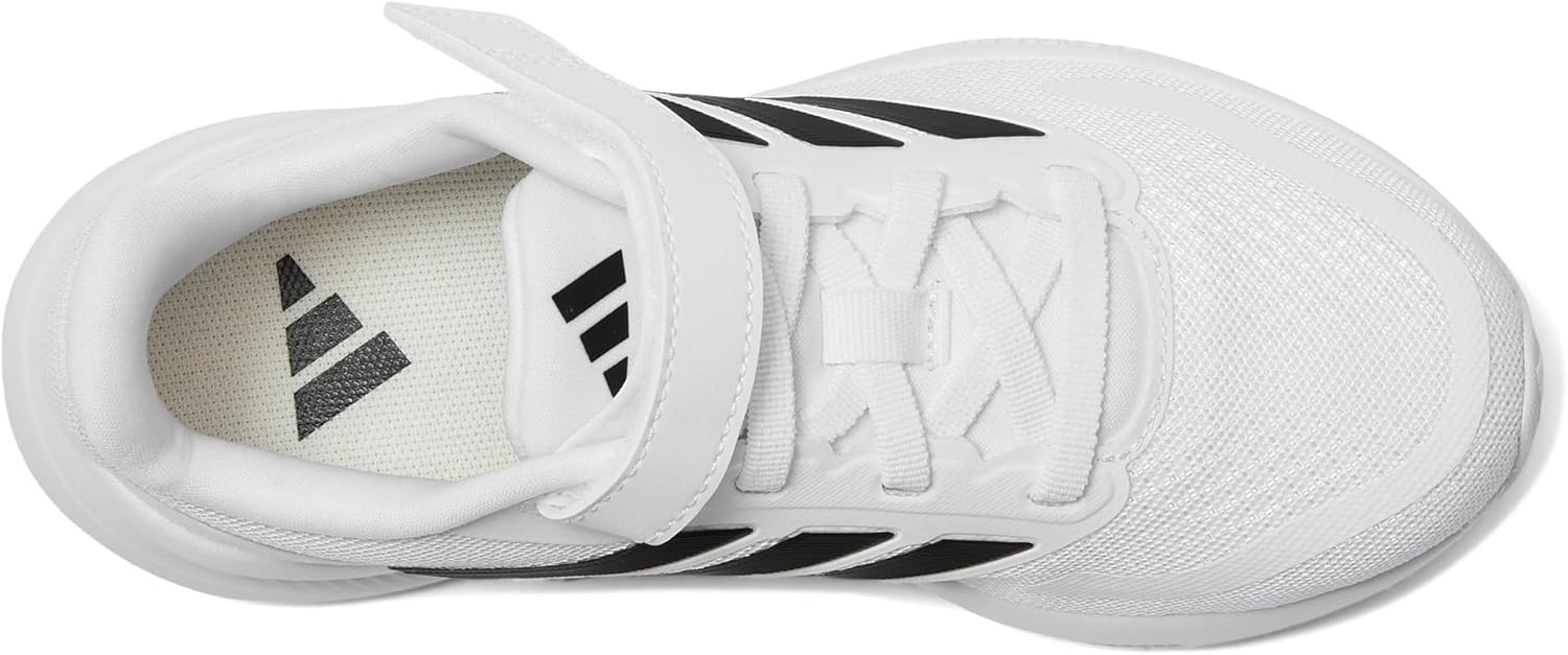 image:imageadidas Kids Marvel Run Falcon 5 Elastic Lace amp StrapWhiteBlackBlack