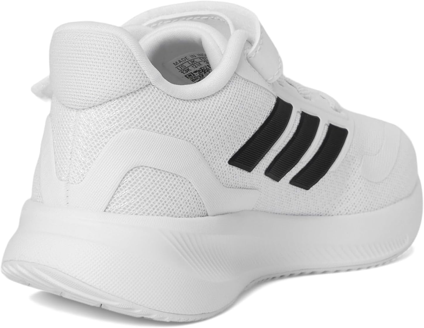 image:imageadidas Kids Marvel Run Falcon 5 Elastic Lace amp StrapWhiteBlackBlack