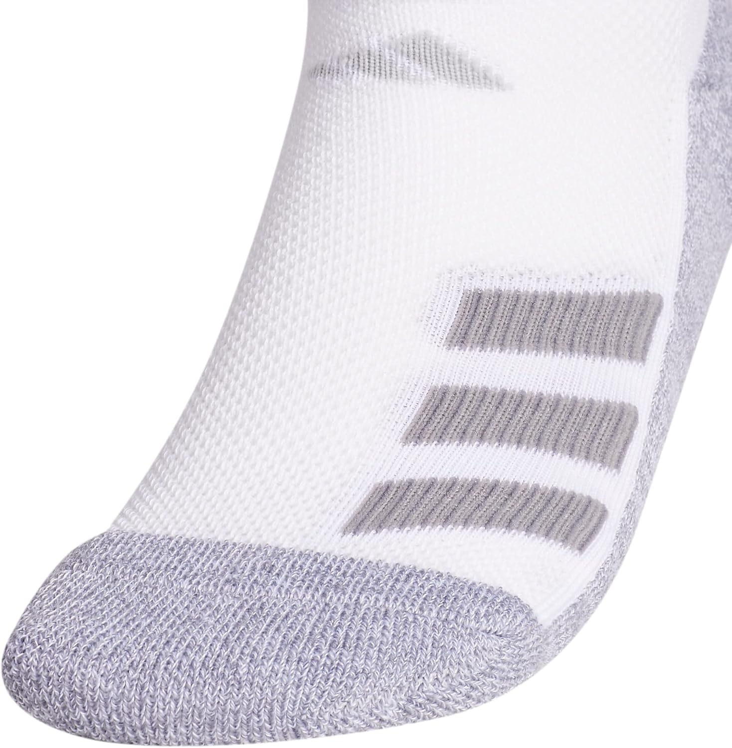 image:imageadidas Kids No Show Socks for Boys and Girls 6 Pairs Durable amp ComfortableAngleWhiteGreyLight Onix Grey