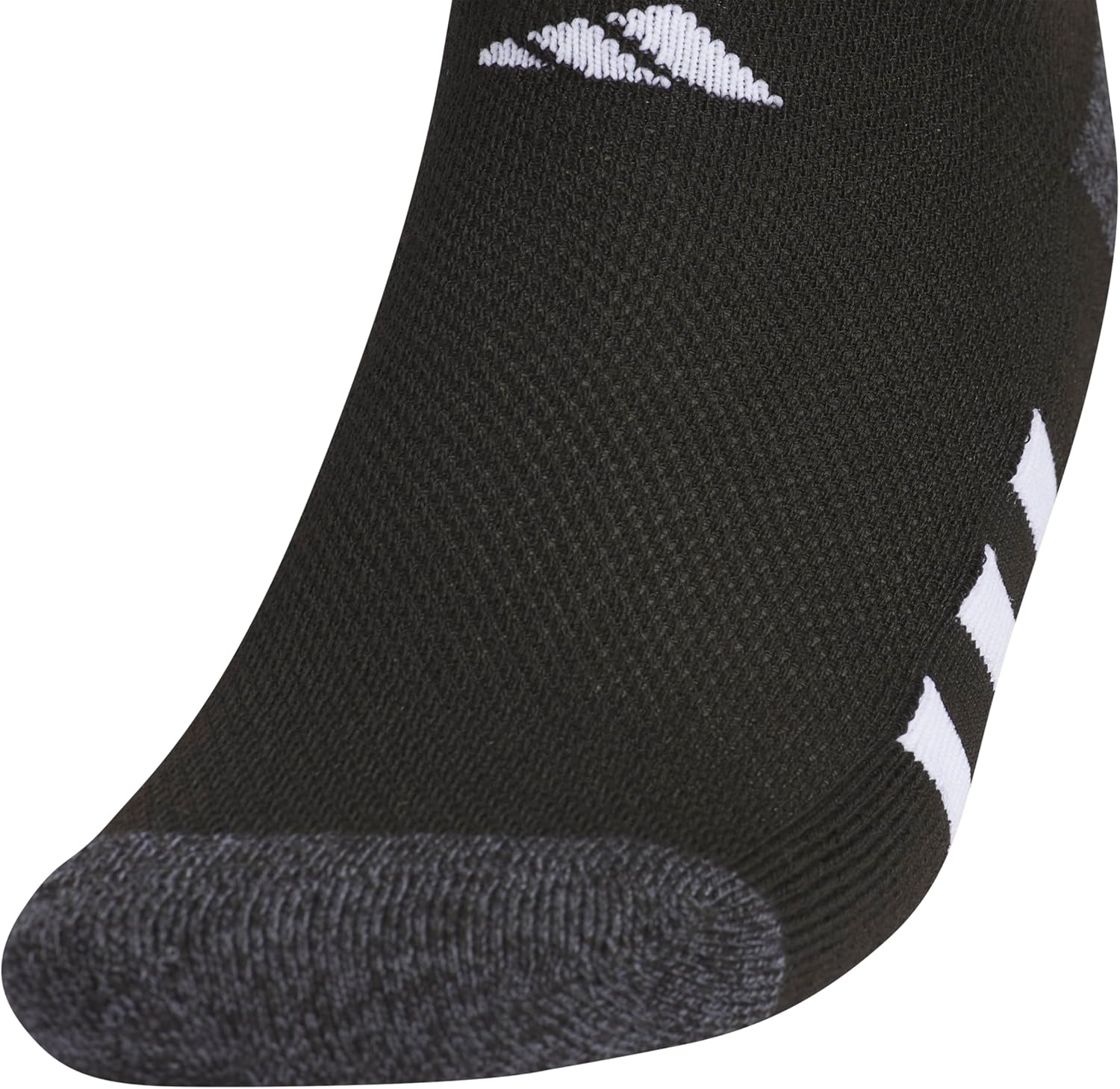 image:imageadidas Kids No Show Socks for Boys and Girls 6 Pairs Durable amp ComfortableBlackOnix GreyWhite