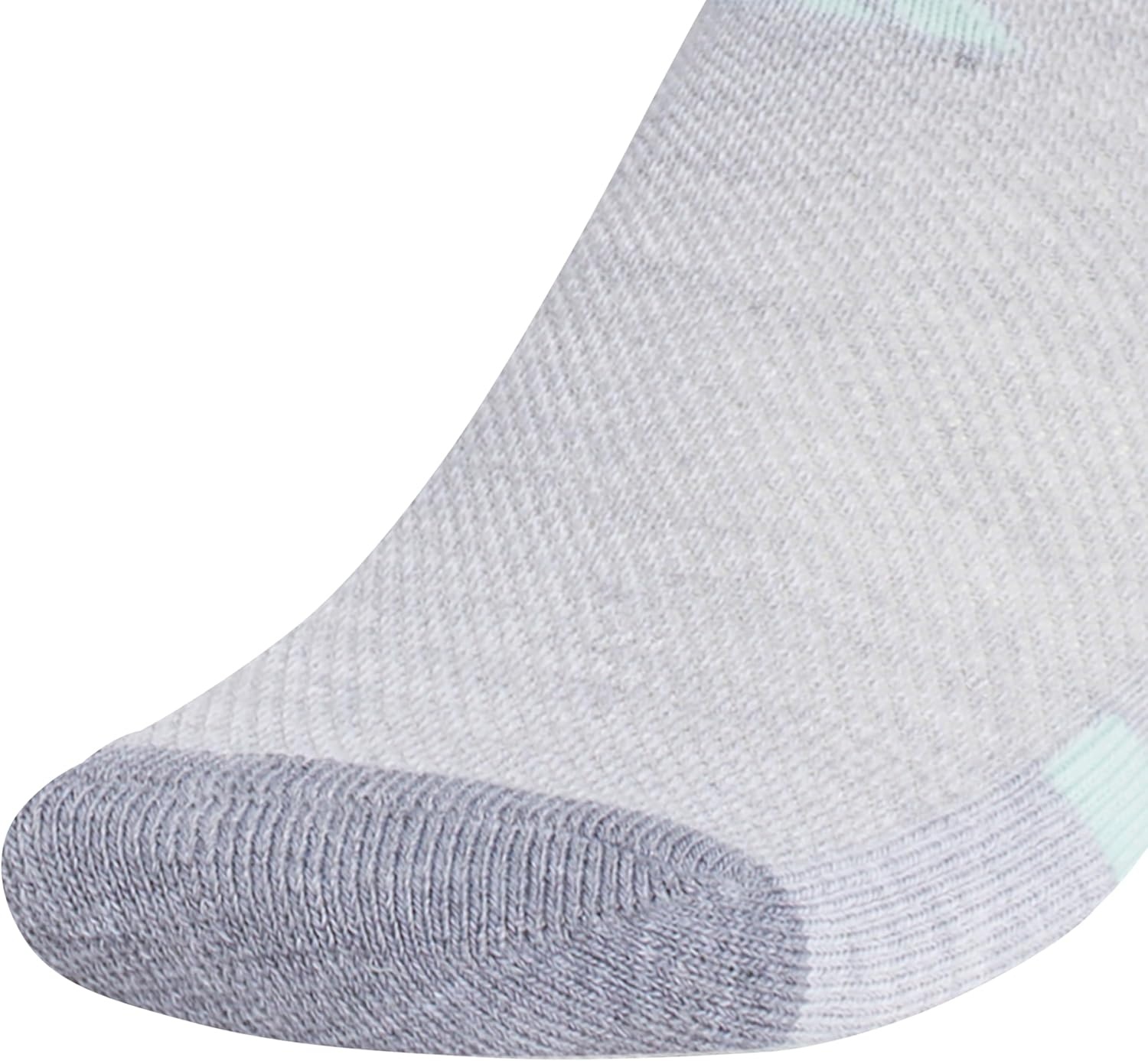 image:imageadidas Kids No Show Socks for Boys and Girls 6 Pairs Durable amp ComfortableCool Light HeatherGreySemi Flash Aqua BlueGirls