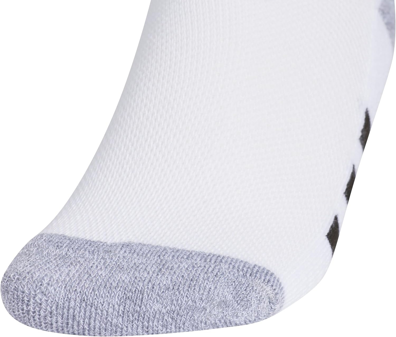 image:imageadidas Kids No Show Socks for Boys and Girls 6 Pairs Durable amp ComfortableWhiteGreyBlack