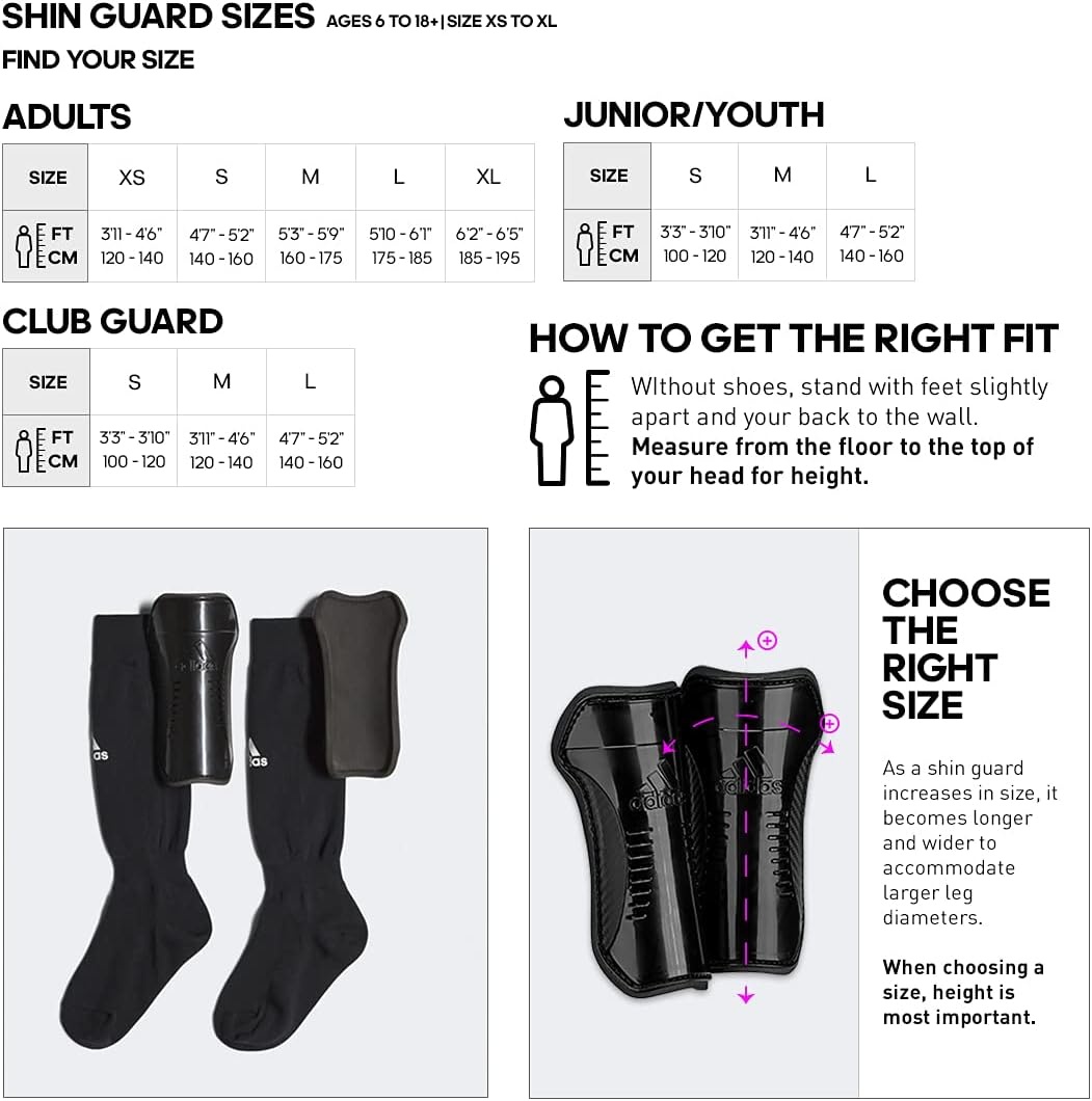 image:imageadidas Kids Performance Youth Sock Shin GuardsBlackCore White