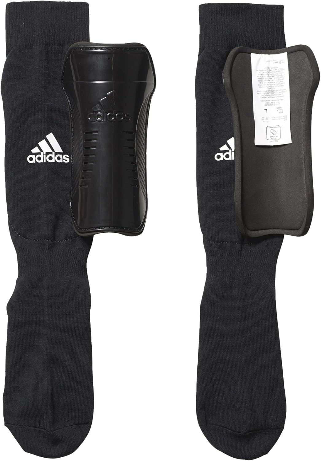 image:imageadidas Kids Performance Youth Sock Shin GuardsBlackCore White