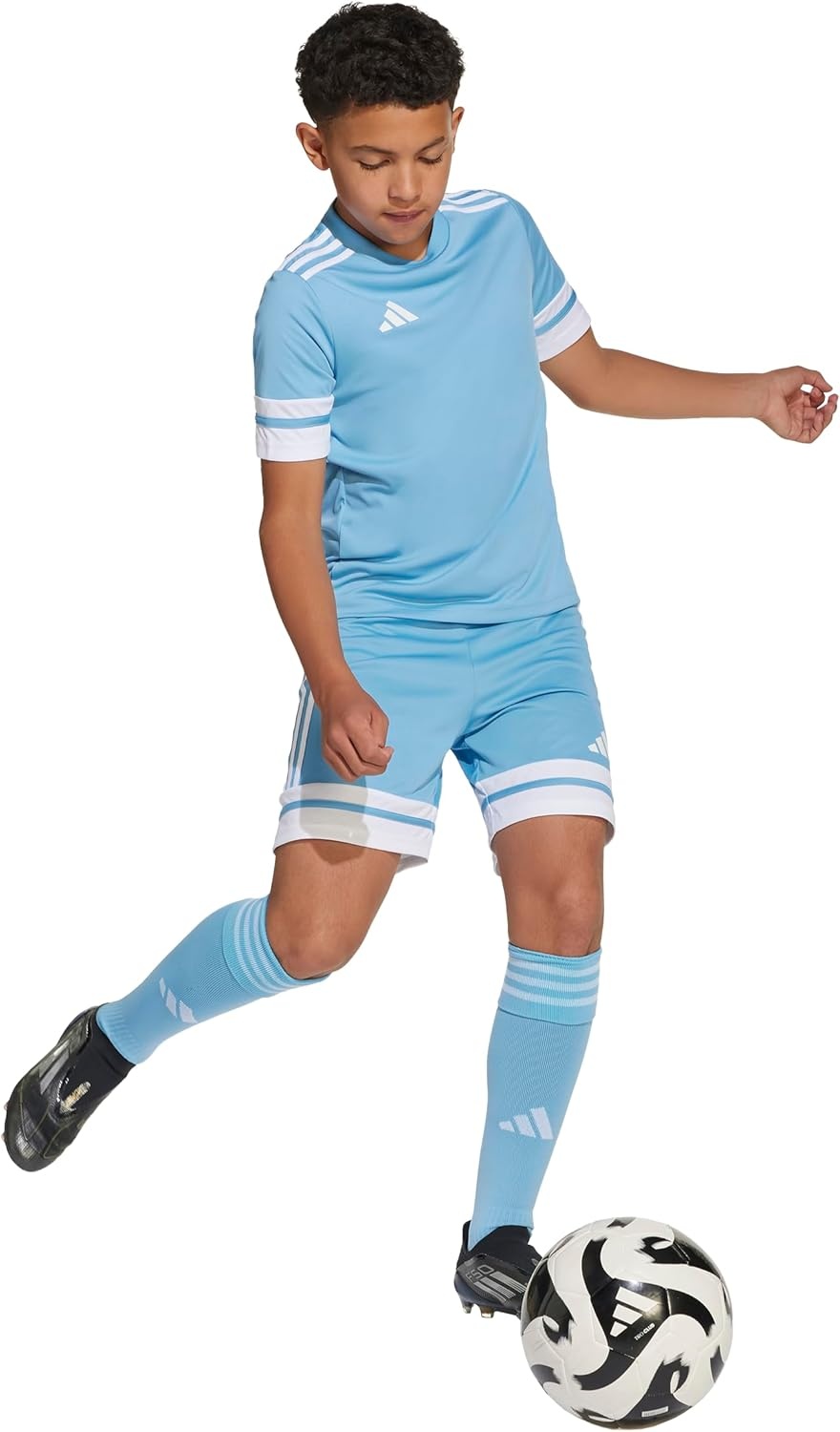image:imageadidas Kids Squadra 25 ShortsTeam Light BlueWhite