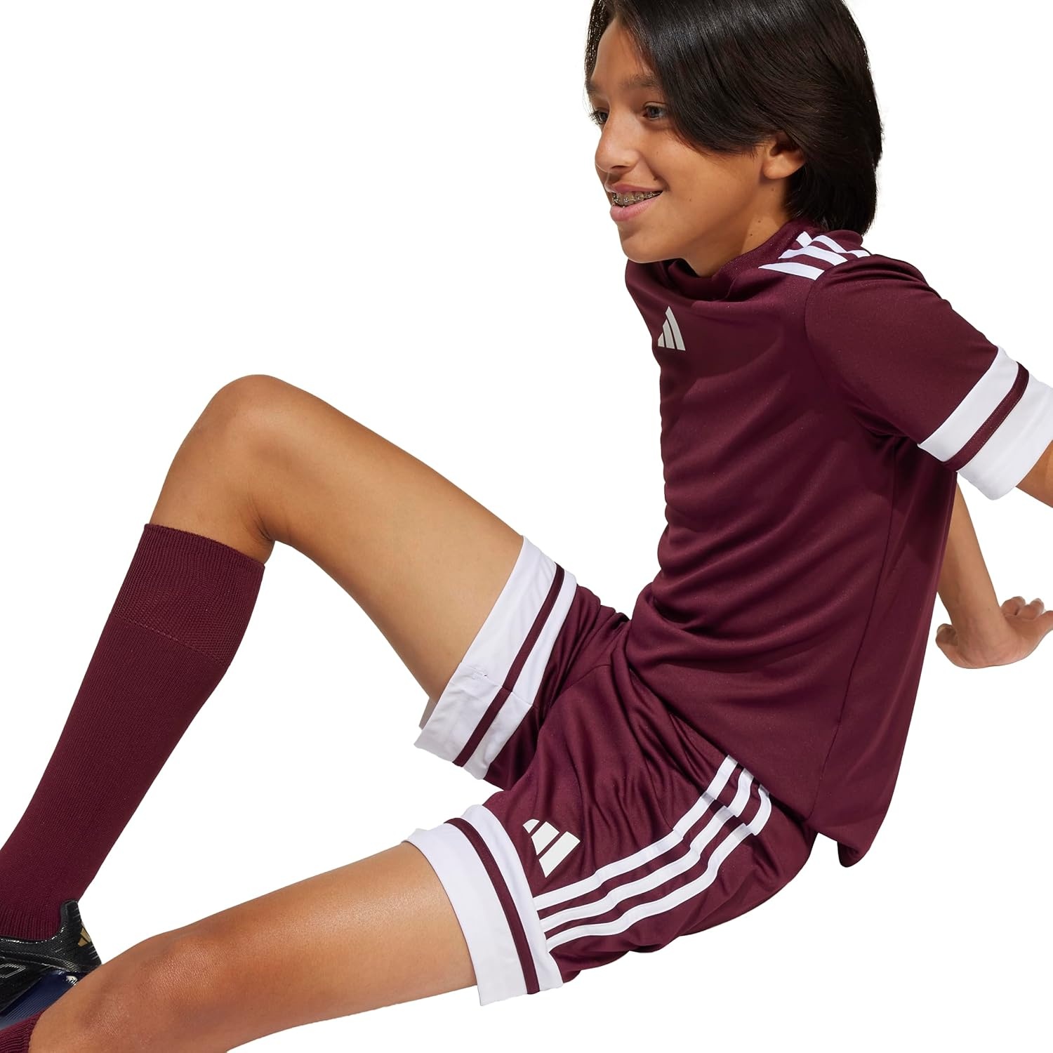 image:imageadidas Kids Squadra 25 ShortsTeam MaroonWhite