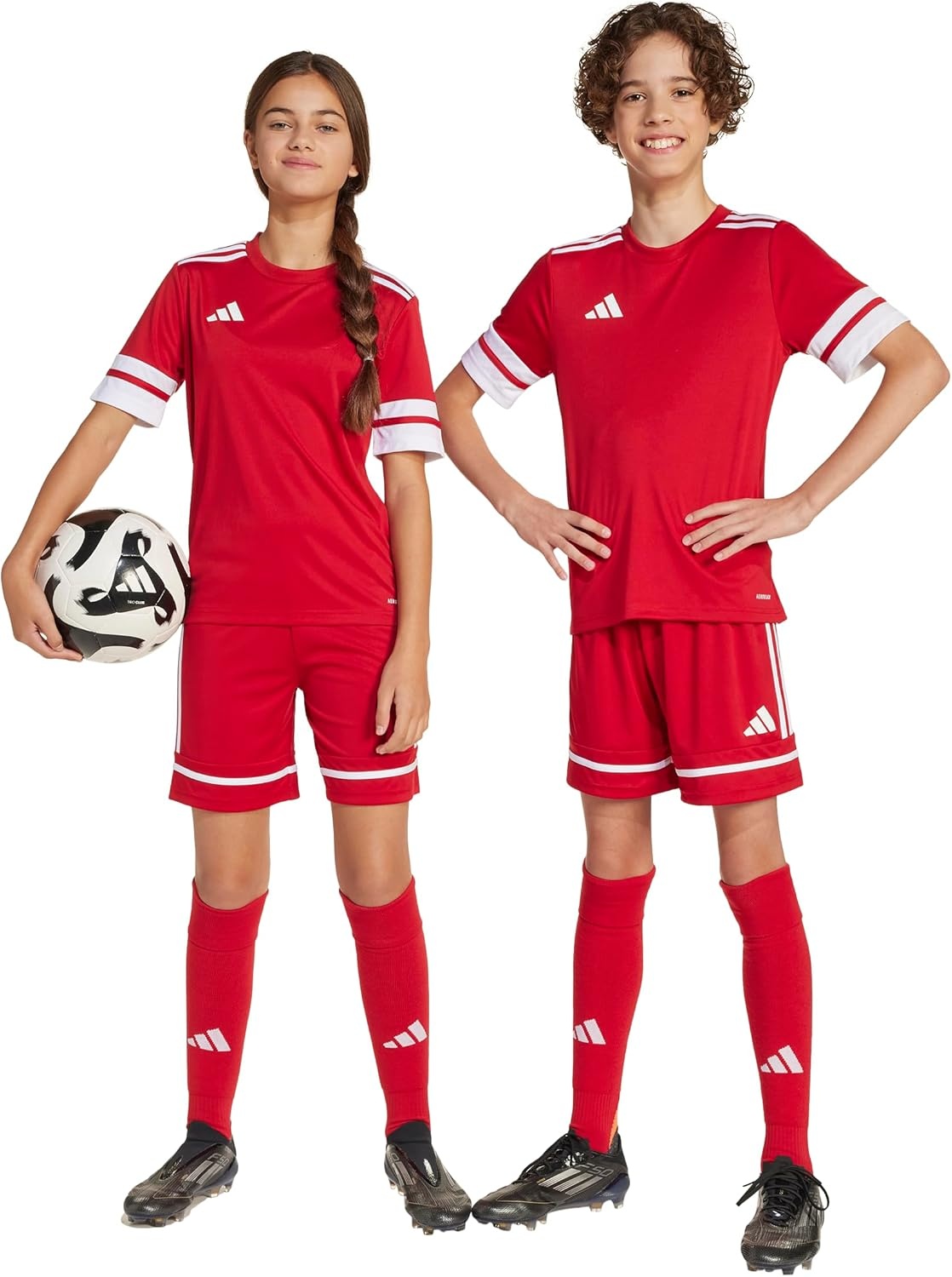 image:imageadidas Kids Squadra 25 ShortsTeam Power RedTeam Power RedWhite