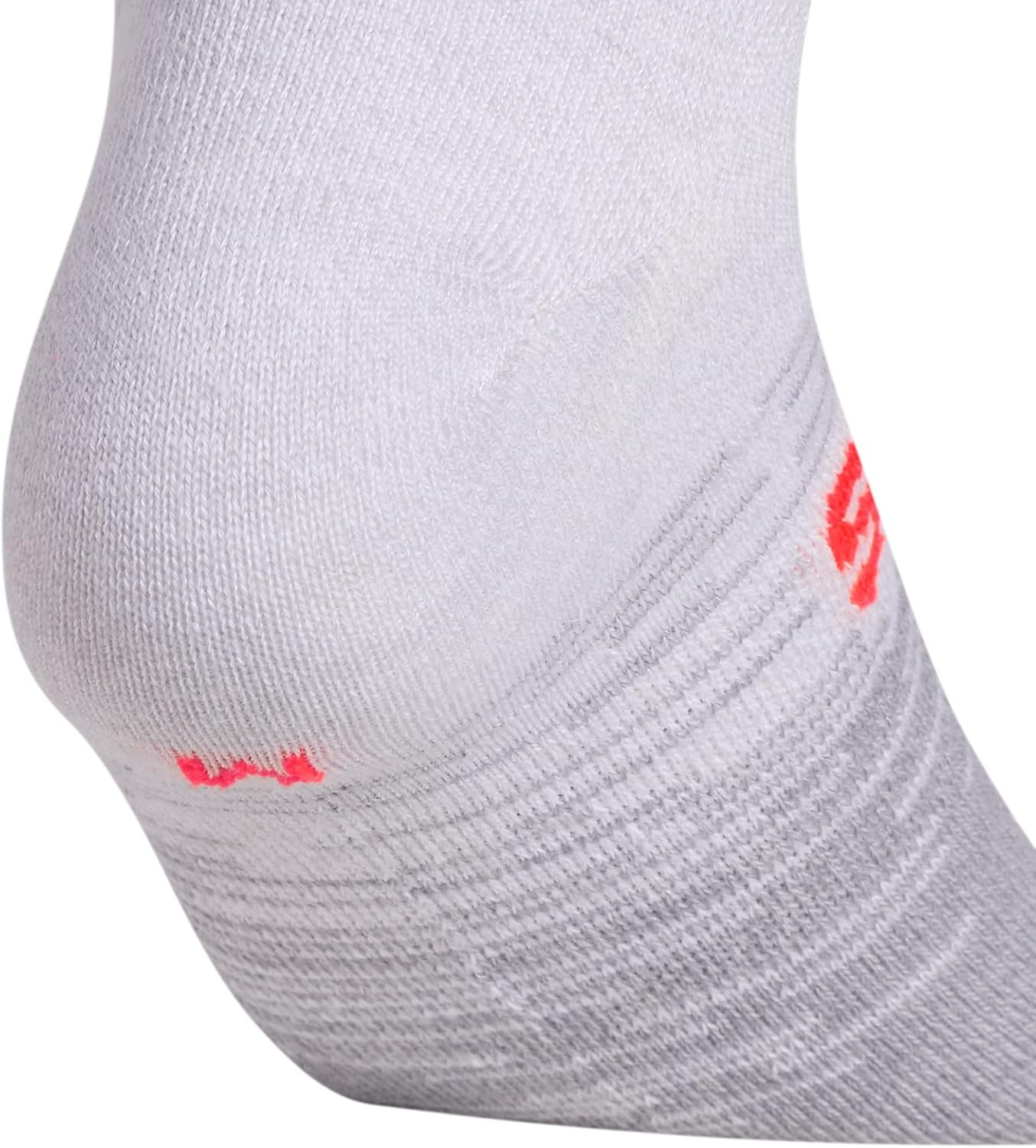 image:imageadidas Kids Superlite No Show Socks for Boys amp Girls 6 Pairs LightweightGreySolar RedTeam Royal Blue