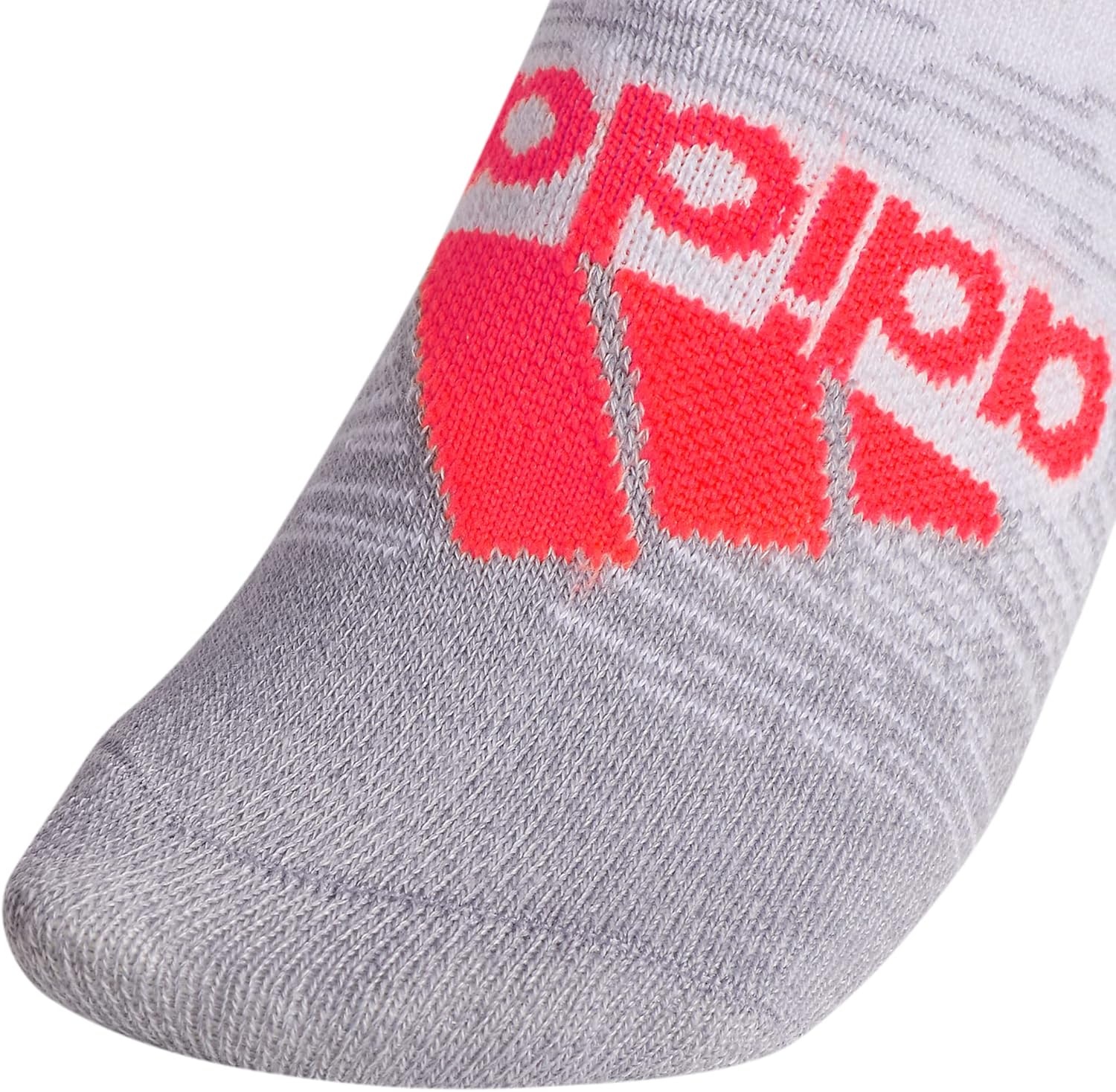 image:imageadidas Kids Superlite No Show Socks for Boys amp Girls 6 Pairs LightweightGreySolar RedTeam Royal Blue