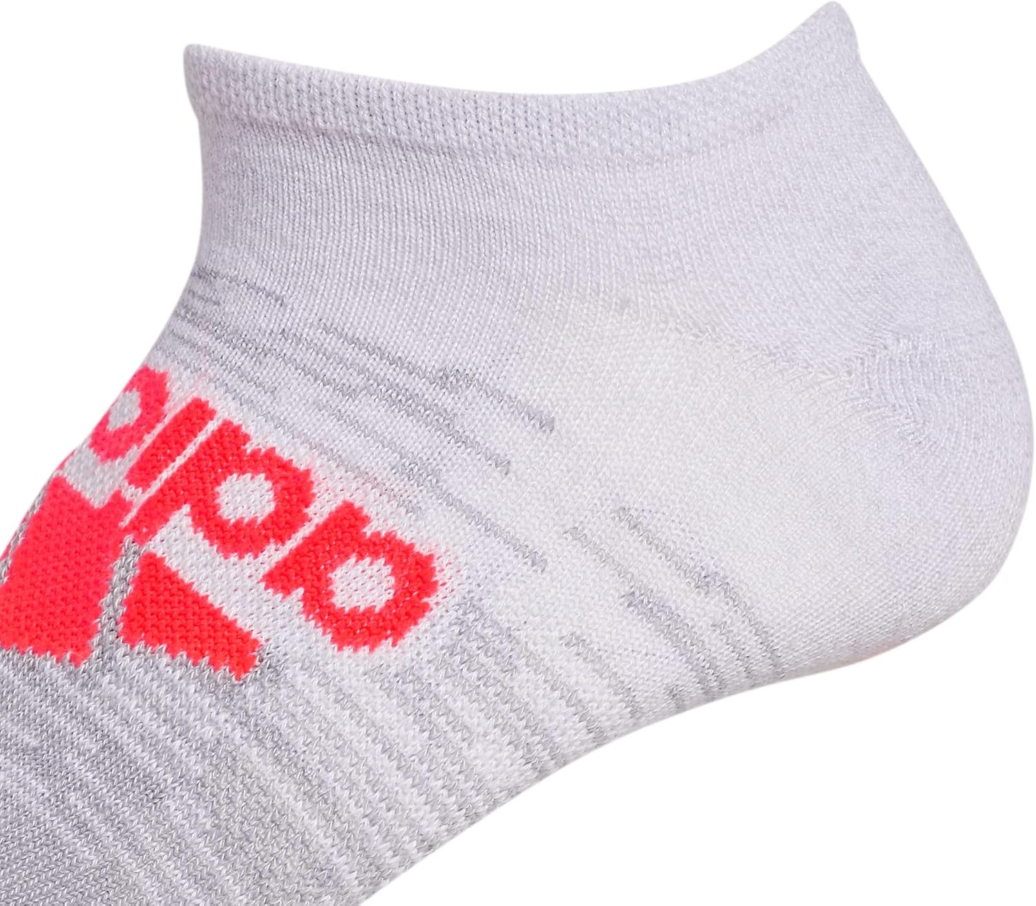 image:imageadidas Kids Superlite No Show Socks for Boys amp Girls 6 Pairs LightweightGreySolar RedTeam Royal Blue