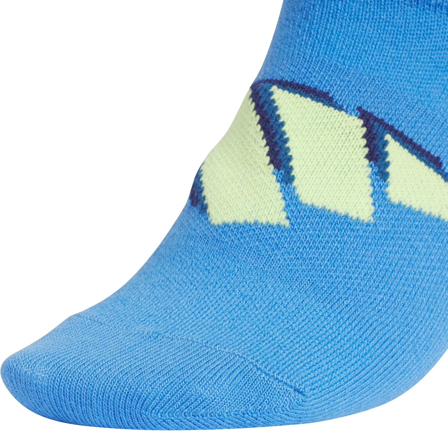 image:imageadidas Kids Superlite No Show Socks for Boys amp Girls 6 Pairs LightweightRay BluePulse Lime GreenDark BlueClassic20