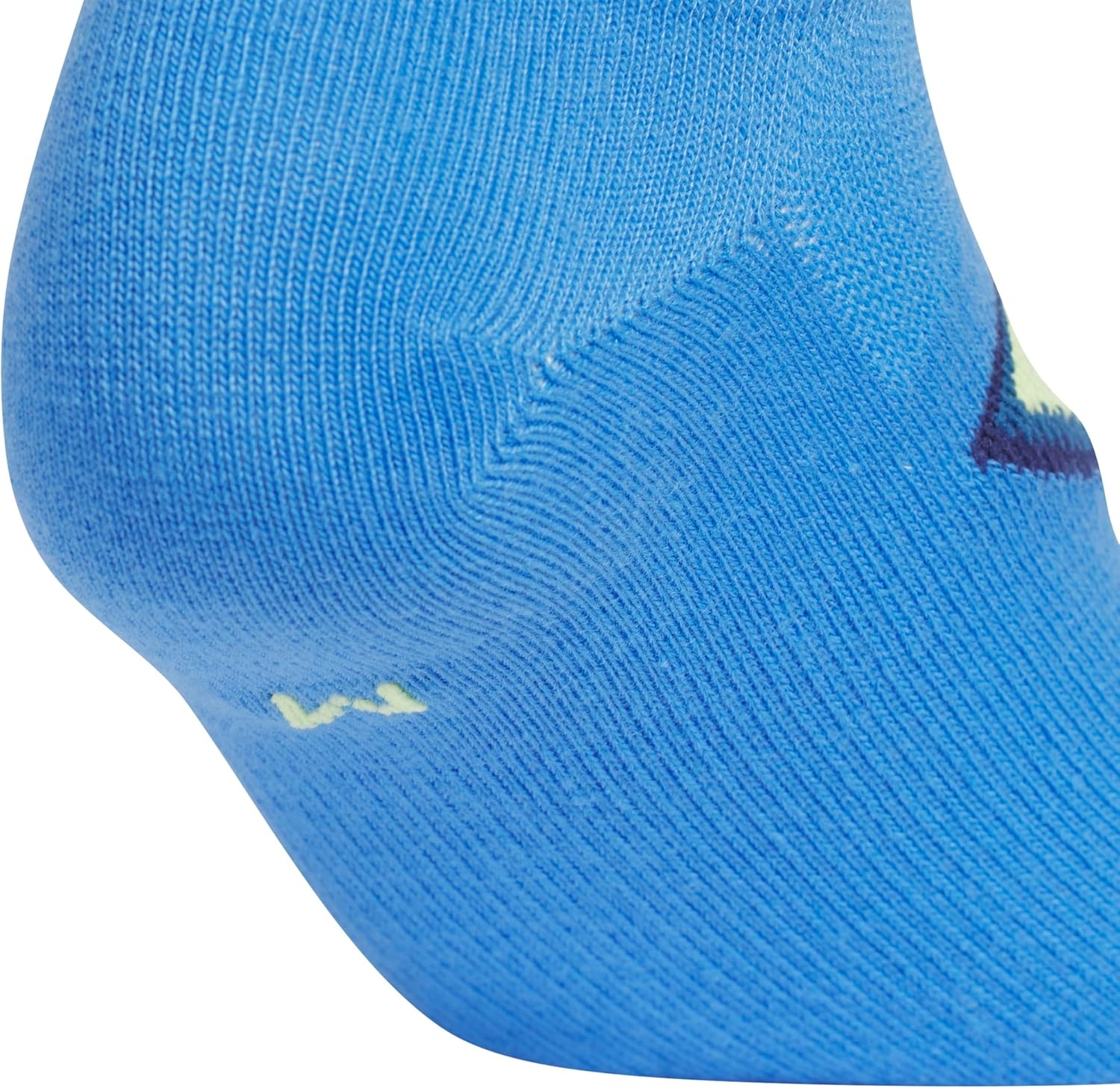 image:imageadidas Kids Superlite No Show Socks for Boys amp Girls 6 Pairs LightweightRay BluePulse Lime GreenDark BlueClassic20