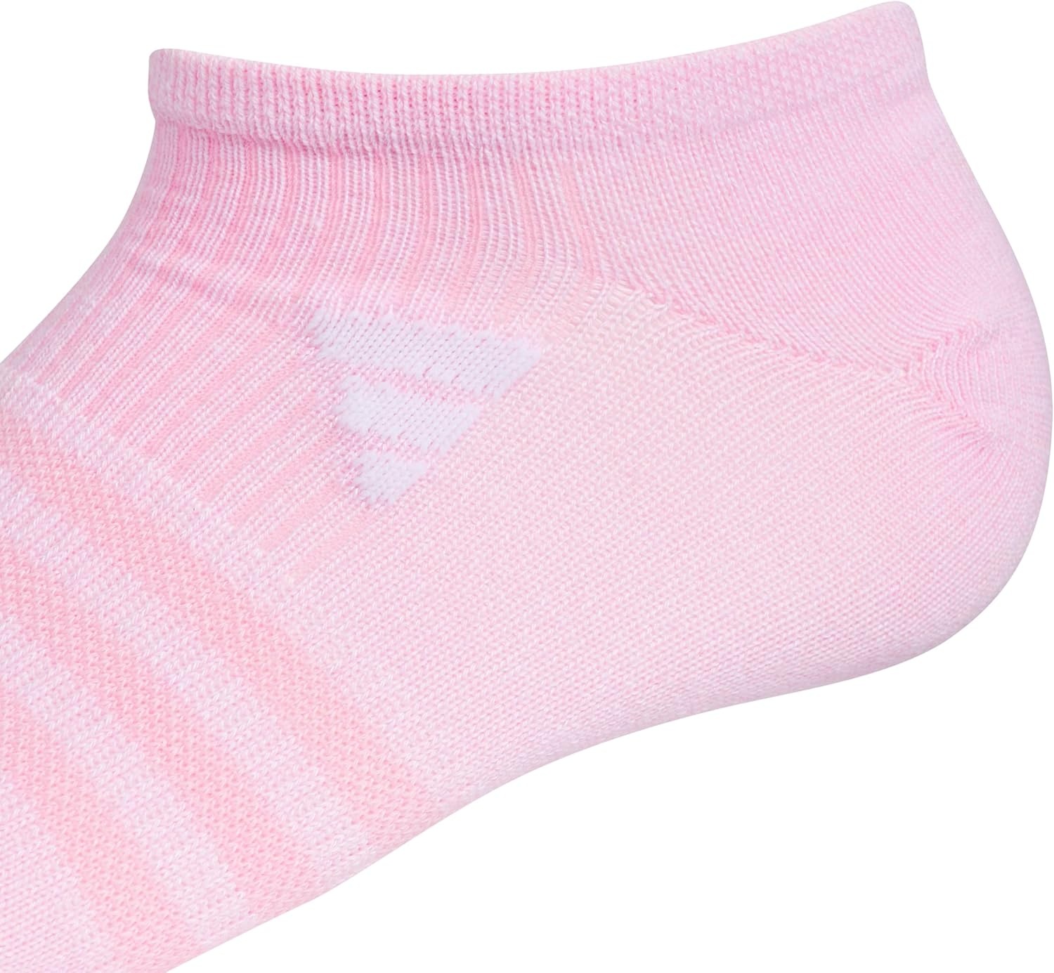 image:imageadidas Kids Superlite No Show Socks for Boys amp Girls 6 Pairs LightweightTrue PinkSemi Flash Aqua BlueClear Onix GreyGirls30