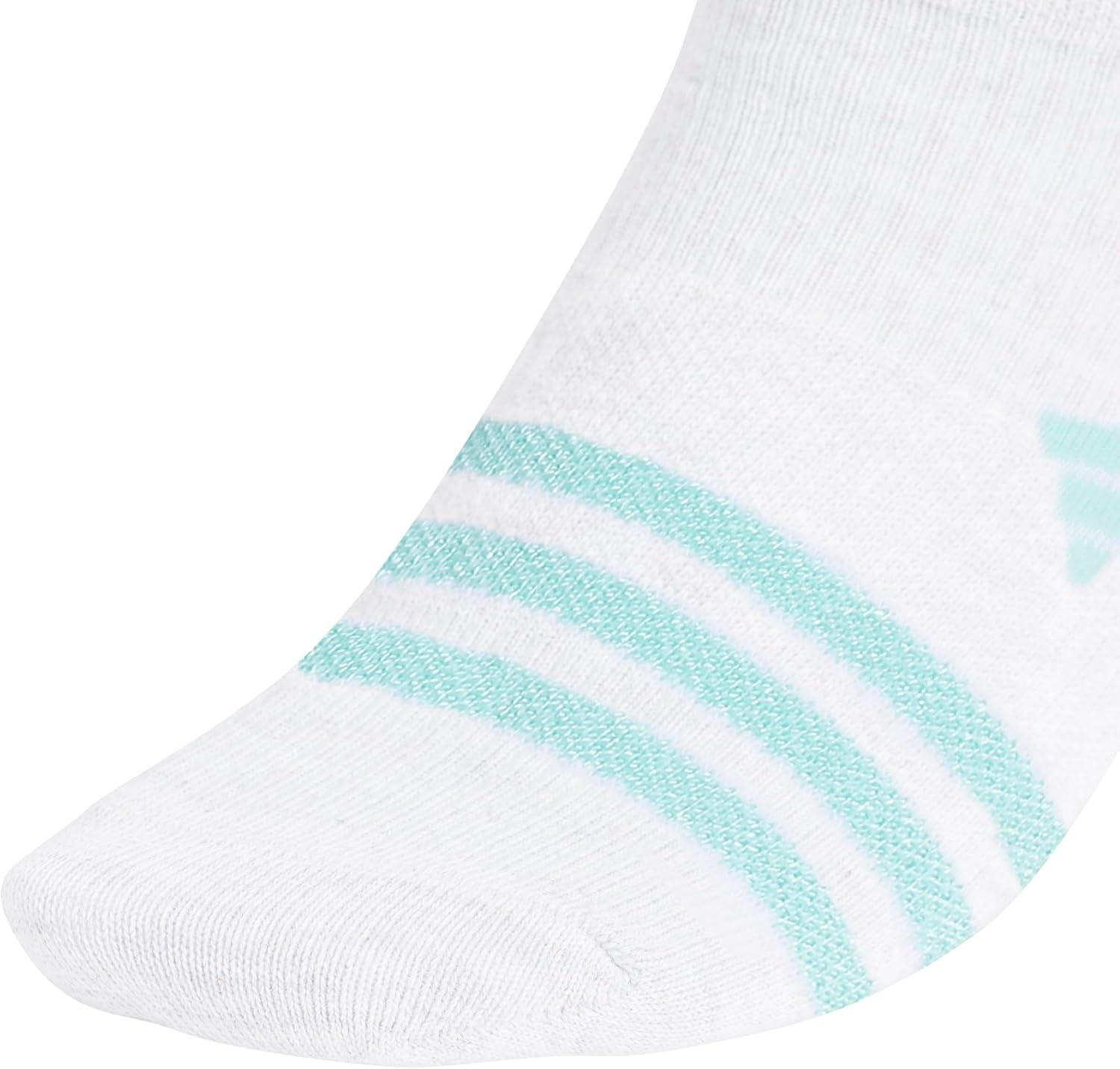 image:imageadidas Kids Superlite No Show Socks for Boys amp Girls 6 Pairs LightweightWhiteShiny Energy AquaShiny Bliss PinkGirls30