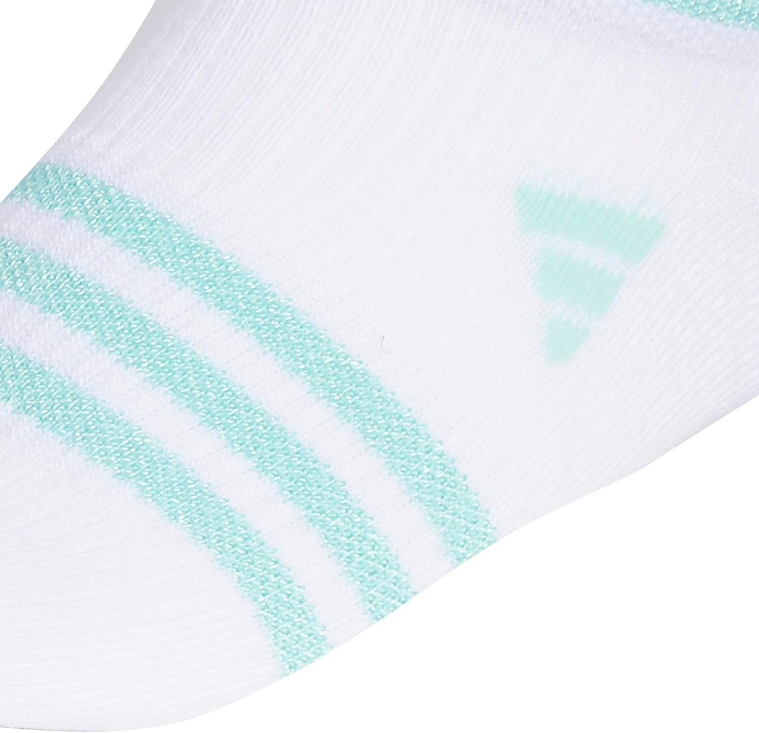 image:imageadidas Kids Superlite No Show Socks for Boys amp Girls 6 Pairs LightweightWhiteShiny Energy AquaShiny Bliss PinkGirls30