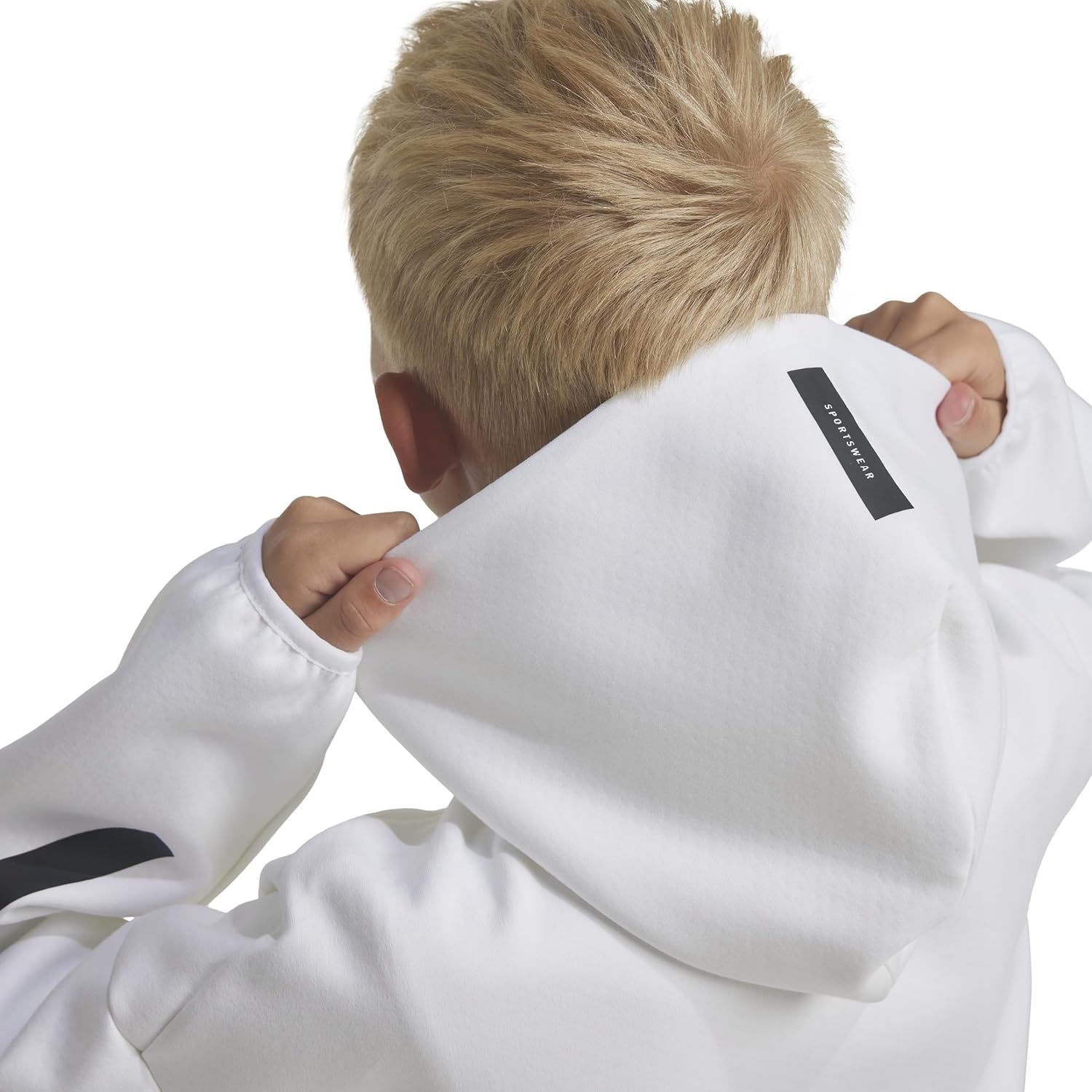 image:imageadidas Kids Zne Full Zip HoodieWhiteBlack
