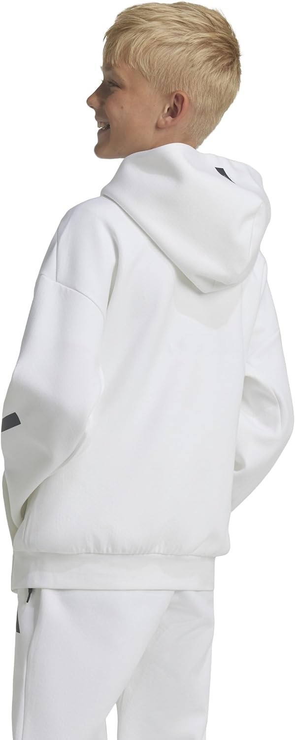image:imageadidas Kids Zne Full Zip HoodieWhiteBlack