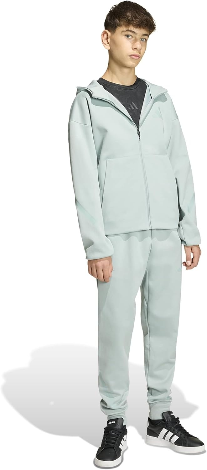 image:imageadidas Kids Zne Full Zip HoodieWonder SageTactile Green