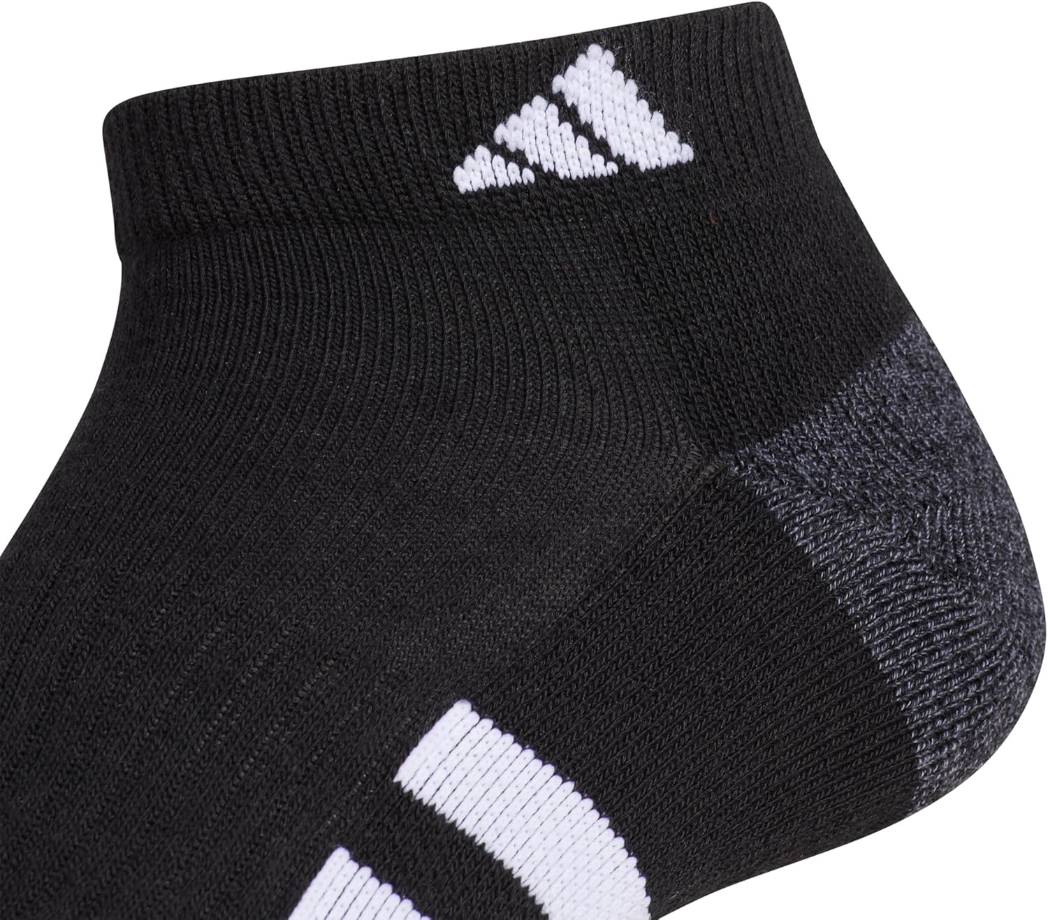 image:imageadidas Mens Cushioned Low Cut Ankle Socks 3 Pairs Durable amp ComfortableBlackOnix GreyWhite3