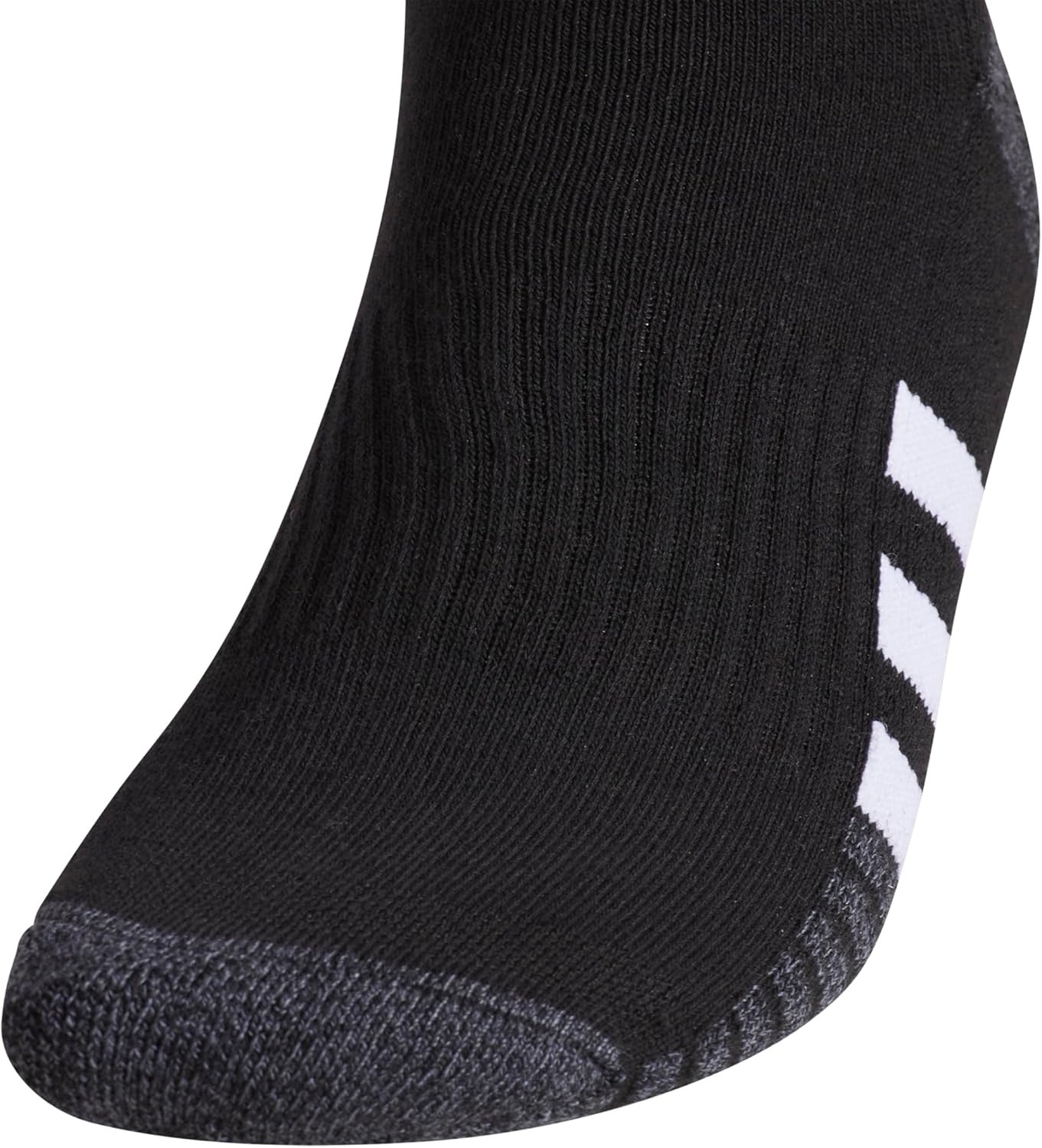 image:imageadidas Mens Cushioned Low Cut Ankle Socks 3 Pairs Durable amp ComfortableBlackOnix GreyWhite3