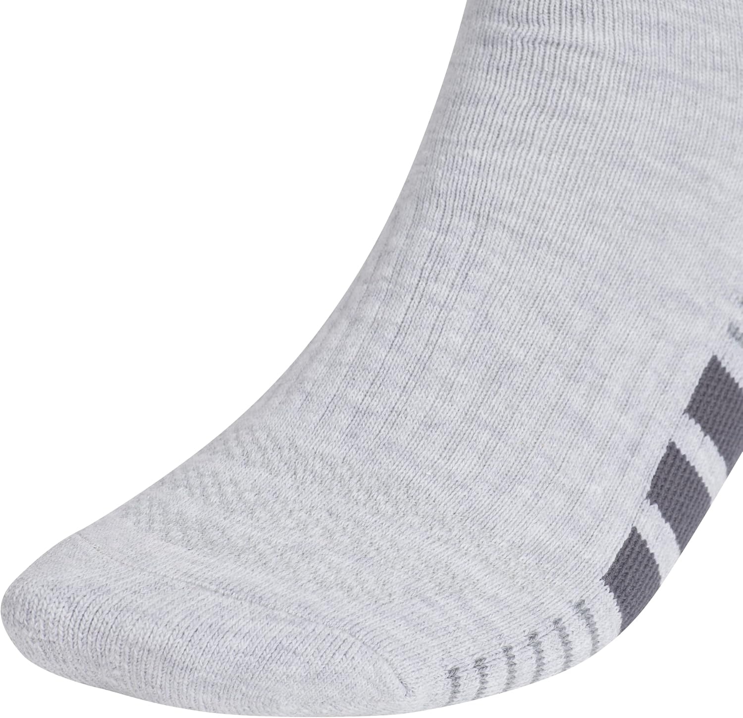 image:imageadidas Mens Cushioned Low Cut Ankle Socks 3 Pairs Durable amp ComfortableCool Light HeatherOnix GreyGrey4