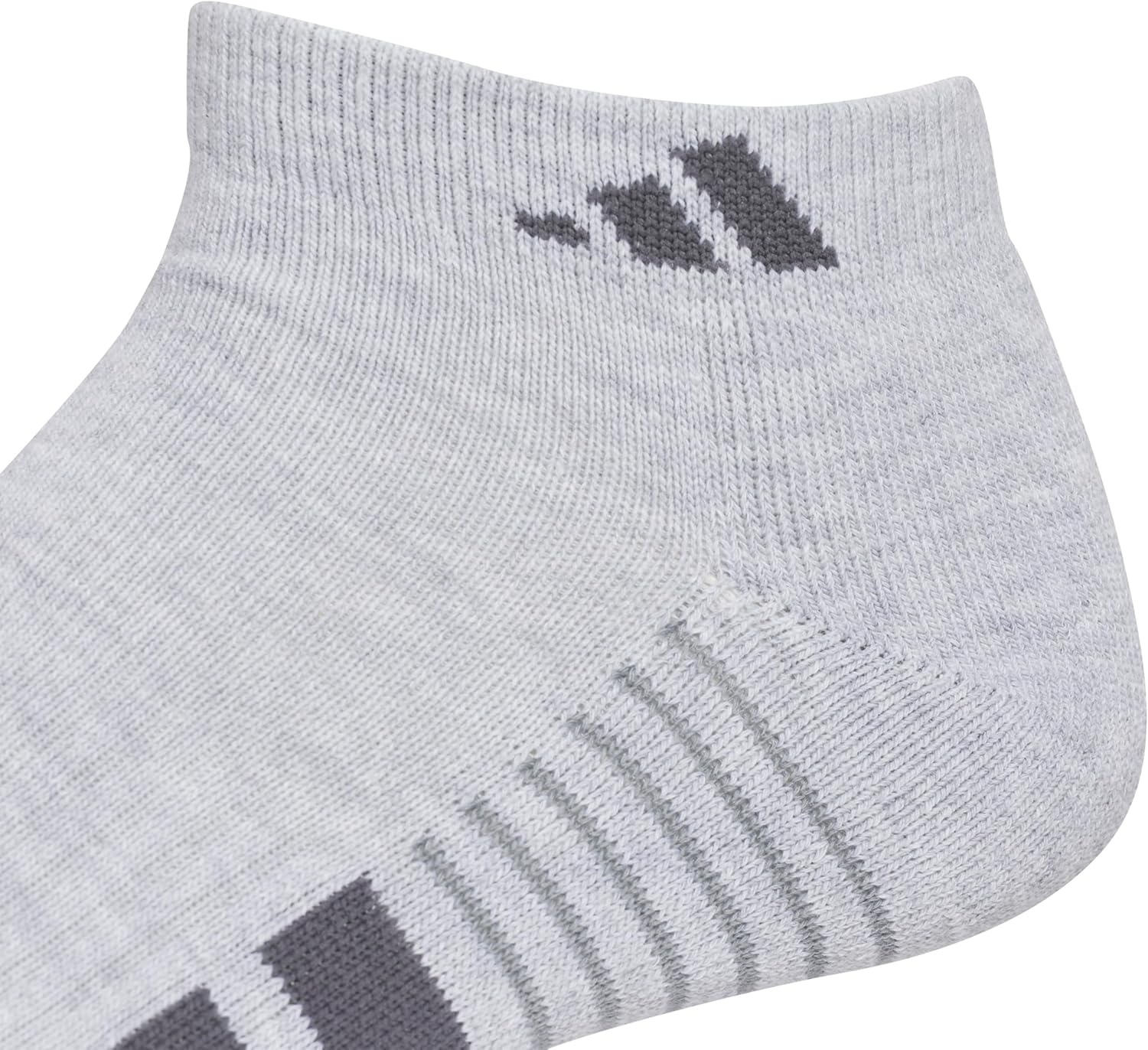 image:imageadidas Mens Cushioned Low Cut Ankle Socks 3 Pairs Durable amp ComfortableCool Light HeatherOnix GreyGrey4