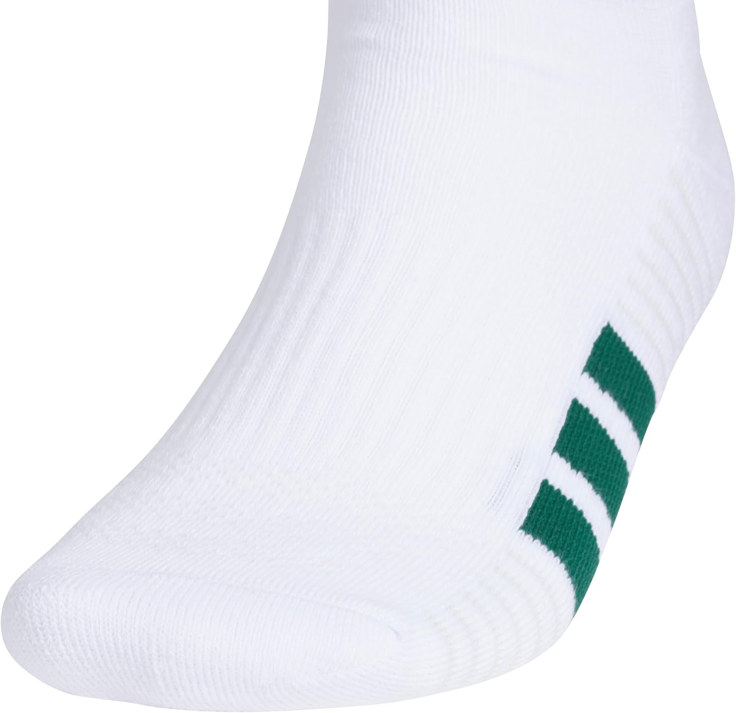 image:imageadidas Mens Cushioned Low Cut Ankle Socks 3 Pairs Durable amp ComfortableWhiteCollegiate GreenBlack4