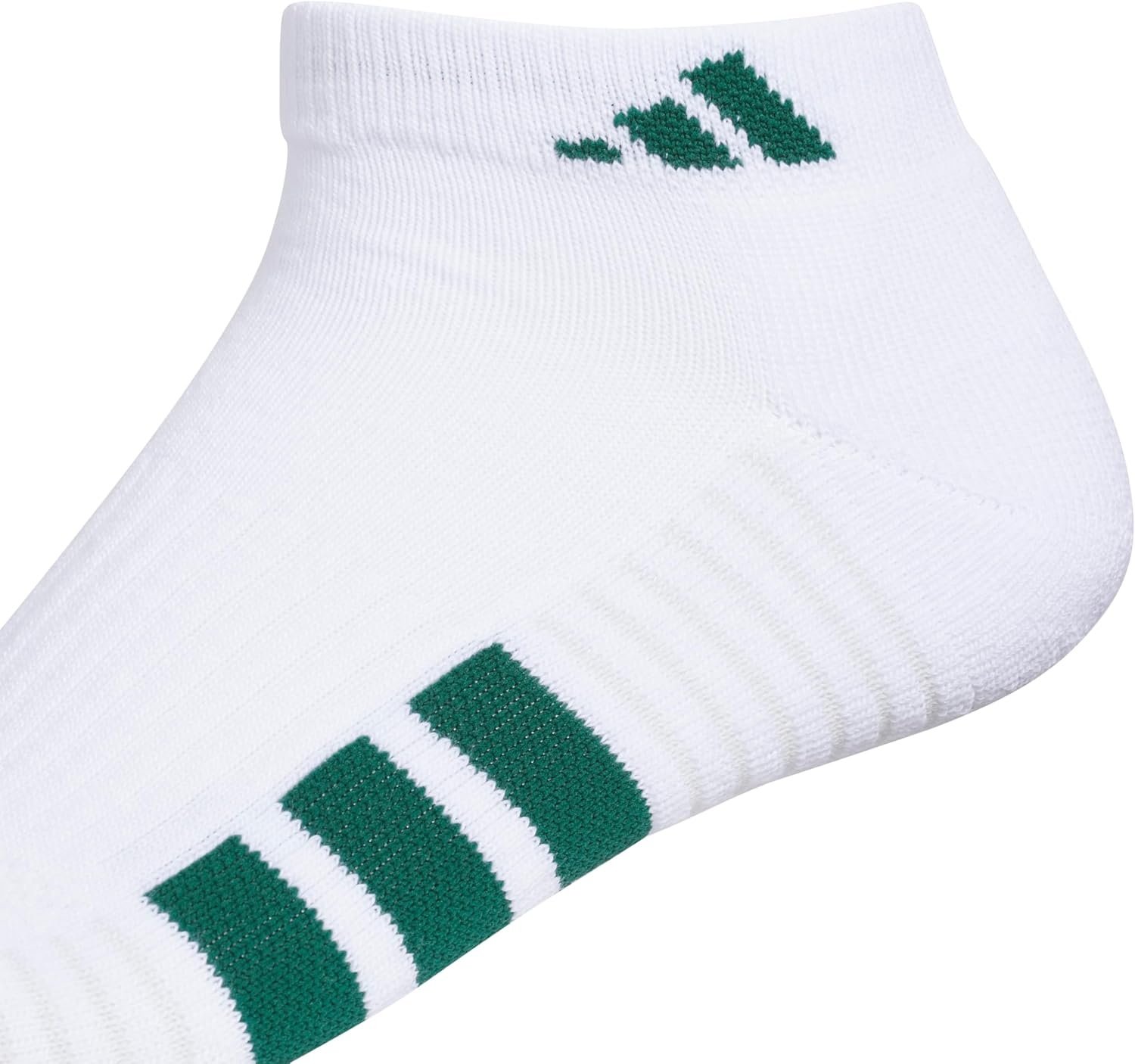 image:imageadidas Mens Cushioned Low Cut Ankle Socks 3 Pairs Durable amp ComfortableWhiteCollegiate GreenBlack4