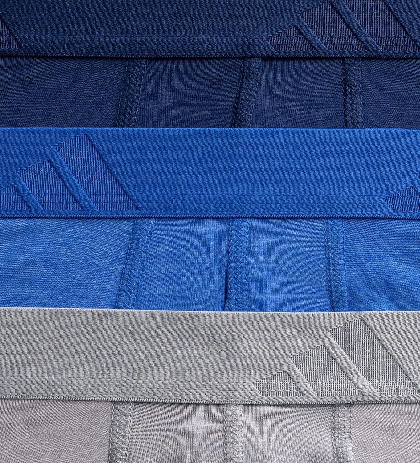 image:imageadidas Mens Luxe Underwear 3Pack Boxer Briefs or Trunks Premium Ultra Soft ComfortDark BlueHeather Team Royal BlueGreyBoxer Brief