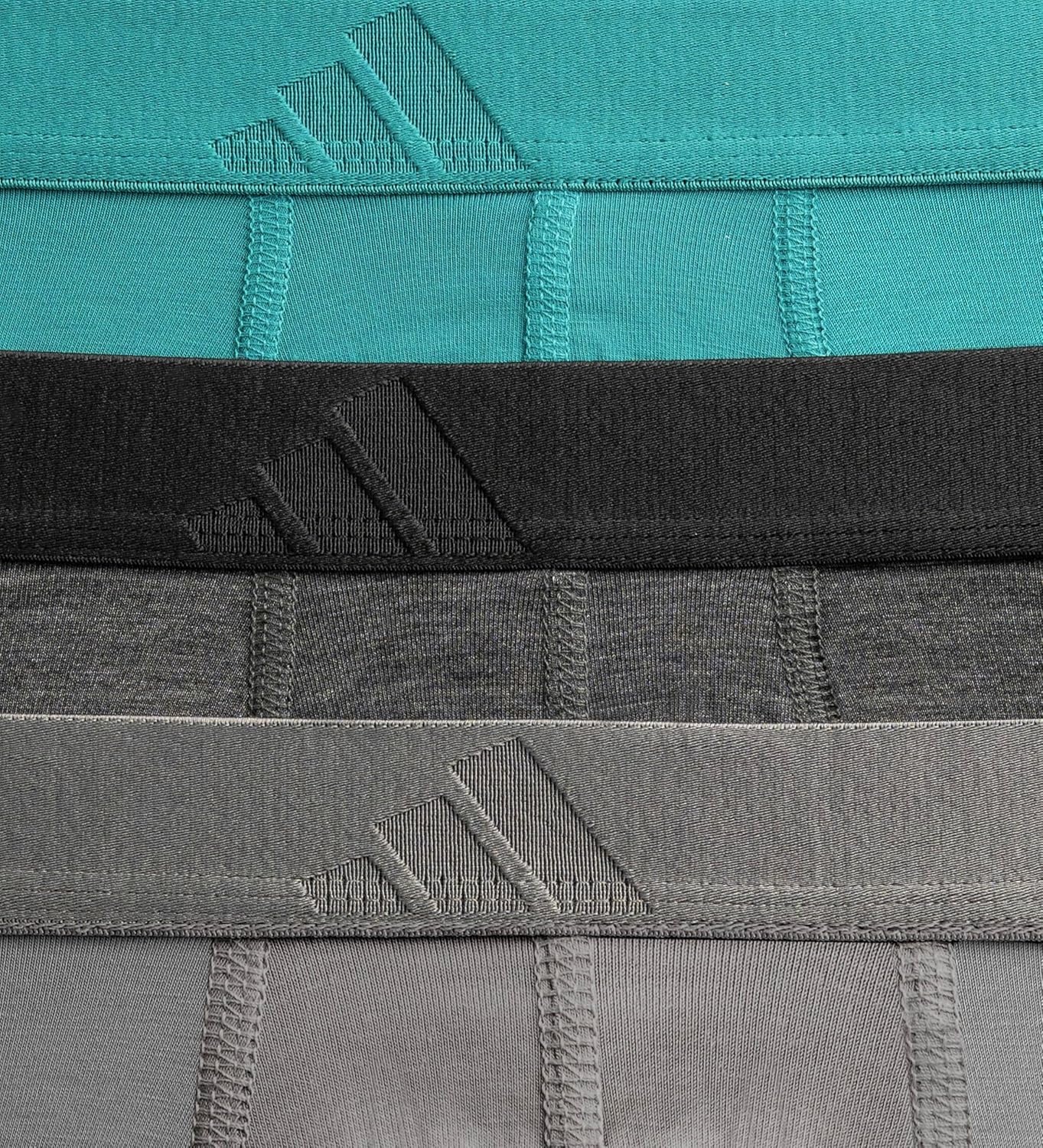 image:imageadidas Mens Luxe Underwear 3Pack Boxer Briefs or Trunks Premium Ultra Soft ComfortEqt GreenHeather BlackGrey FiveBoxer Brief