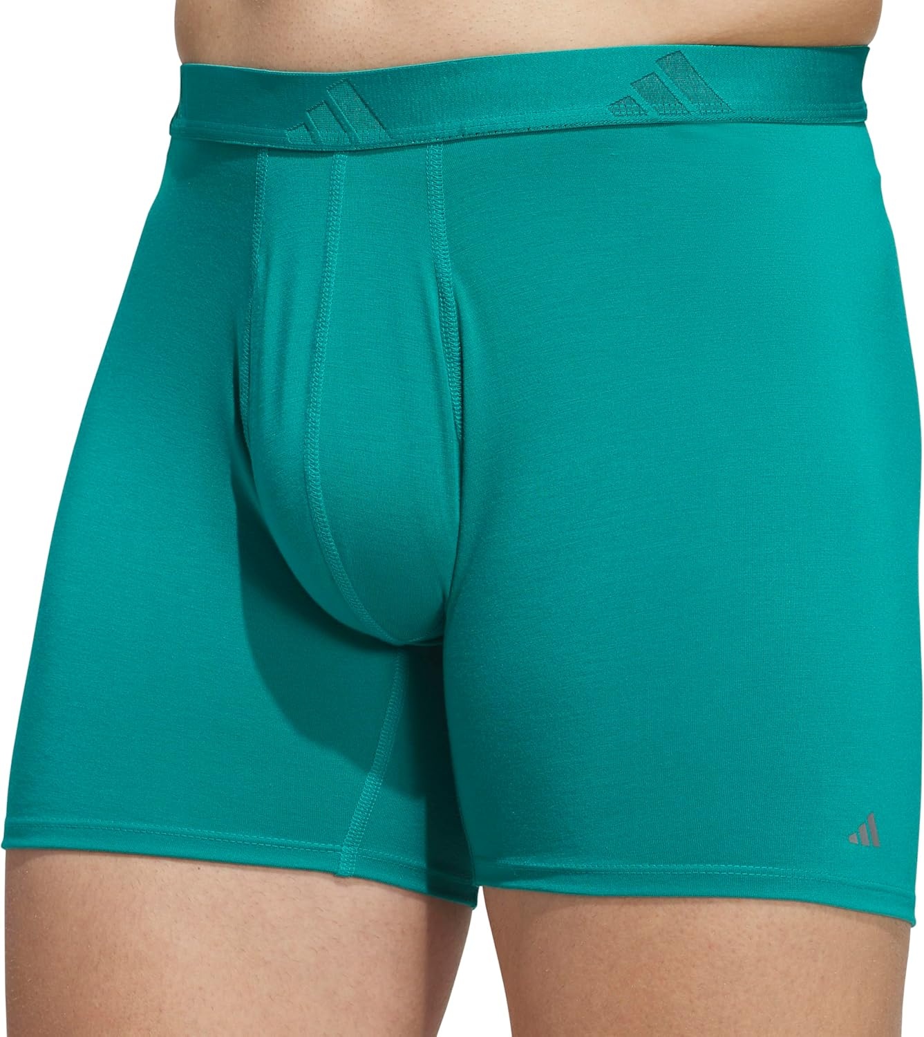 image:imageadidas Mens Luxe Underwear 3Pack Boxer Briefs or Trunks Premium Ultra Soft ComfortEqt GreenHeather BlackGrey FiveBoxer Brief