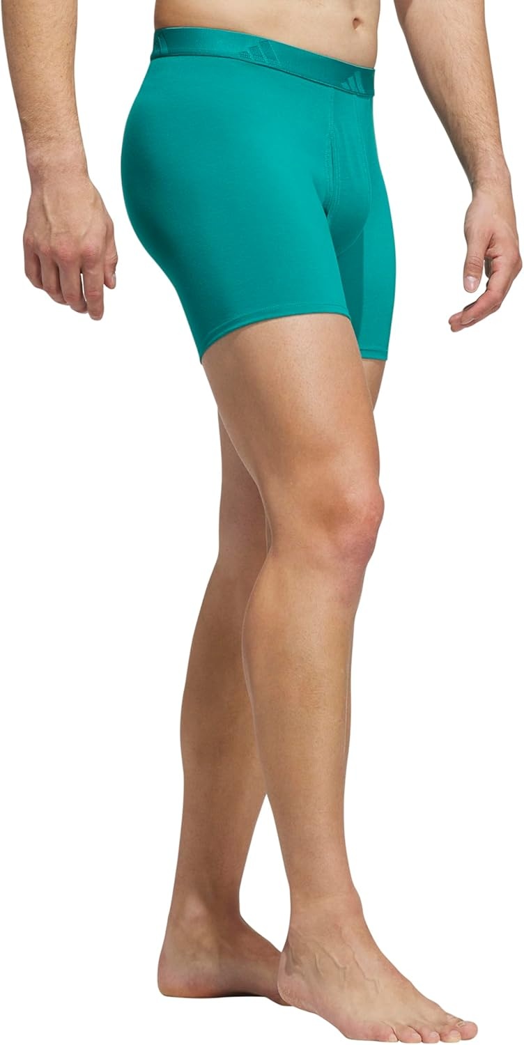 image:imageadidas Mens Luxe Underwear 3Pack Boxer Briefs or Trunks Premium Ultra Soft ComfortEqt GreenHeather BlackGrey FiveBoxer Brief
