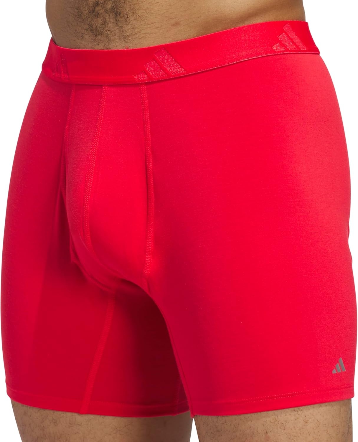 image:imageadidas Mens Luxe Underwear 3Pack Boxer Briefs or Trunks Premium Ultra Soft ComfortPure Ruby RedDark BlueClear Onix GreyBoxer Brief